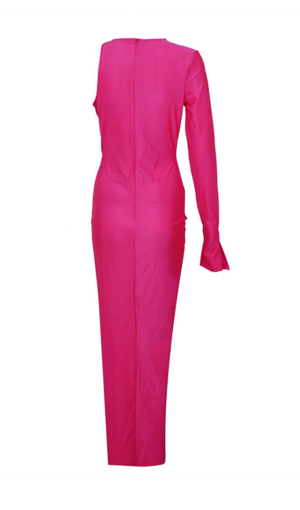 Elegant Crystal Flower Cutout Ruched Dress for Women - Perfect for Weddings, Parties & Special Occasions