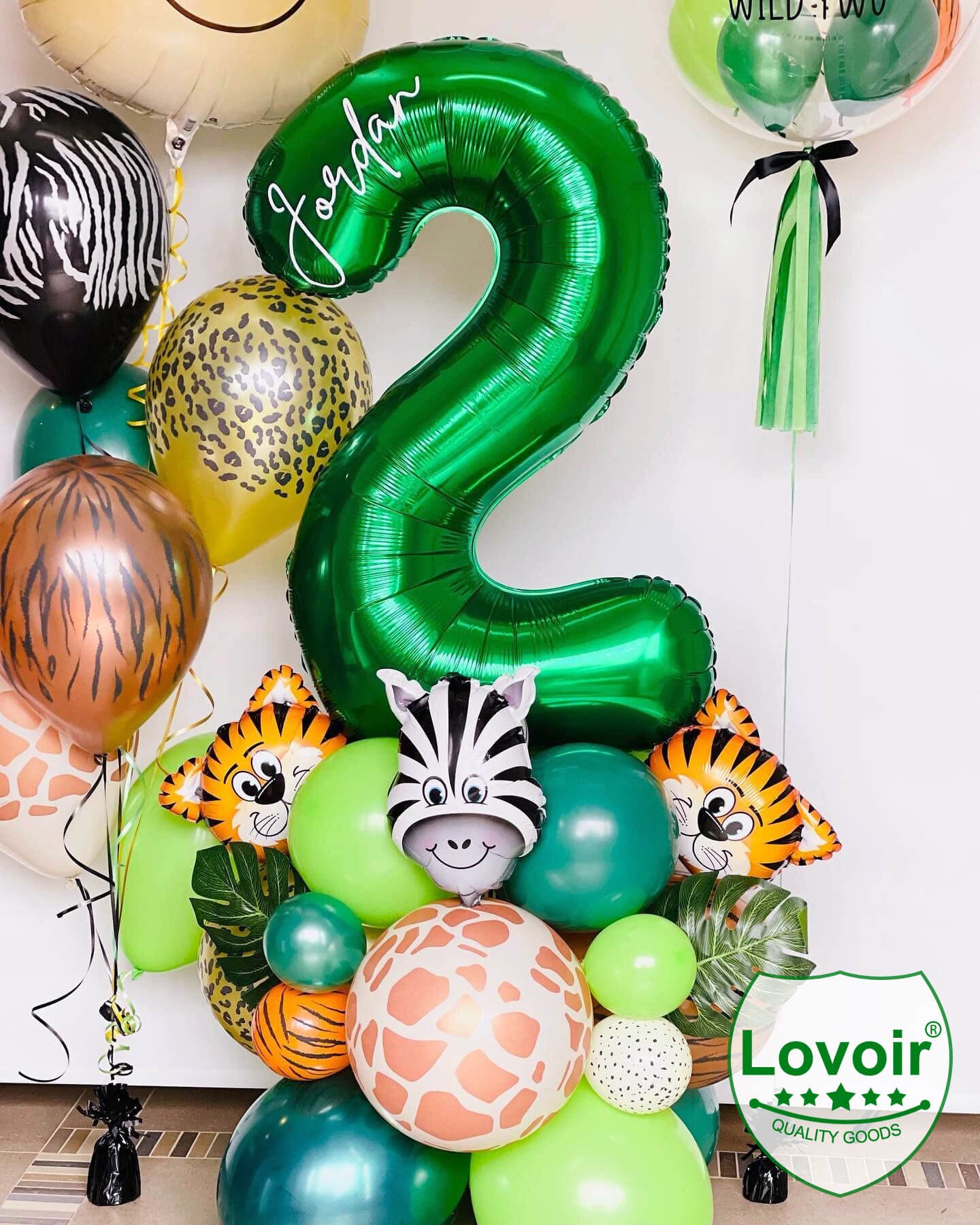 40 Inch Dark Green Number 3 Mylar Foil Balloon - Large Jumbo Helium Balloon for Birthday Party Decorations, Graduation, Anniversary & Baby Shower - Perfect for Photo Backdrops & Celebration Events