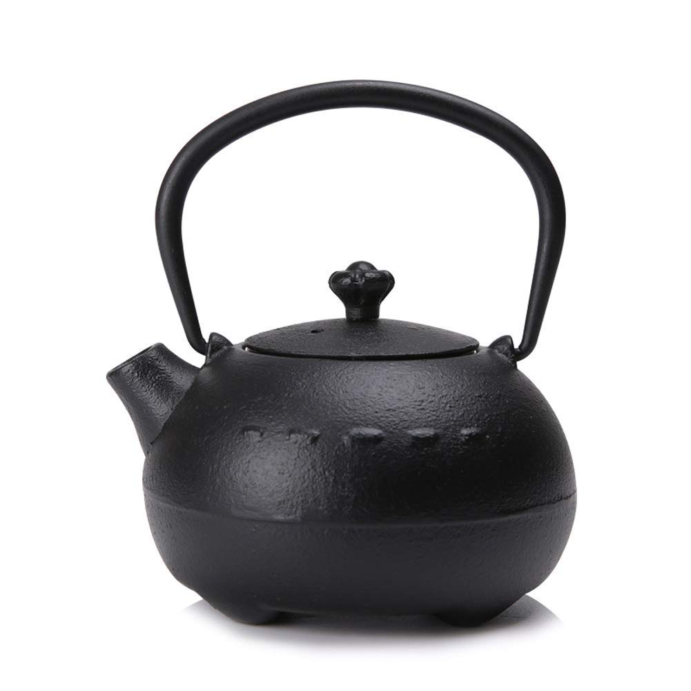 Premium Handmade Cast Iron Teapot with Stainless Steel Filter - 300ml Japanese Tetsubin Tea Kettle, Ceramic Lined Black Teapot for Loose Leaf Tea | Perfect for Home, Office & Gift Giving | Healthy Brewing & Traditional Tea Ceremonies