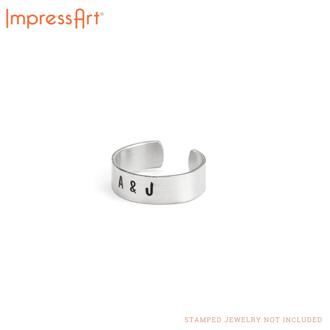 ImpressArt - Metal Stamping Ring Making Kit for DIY Jewelry, Personalized Rings & Creative Gifts | Perfect for Crafting, Wedding Bands & Handmade Jewelry Projects