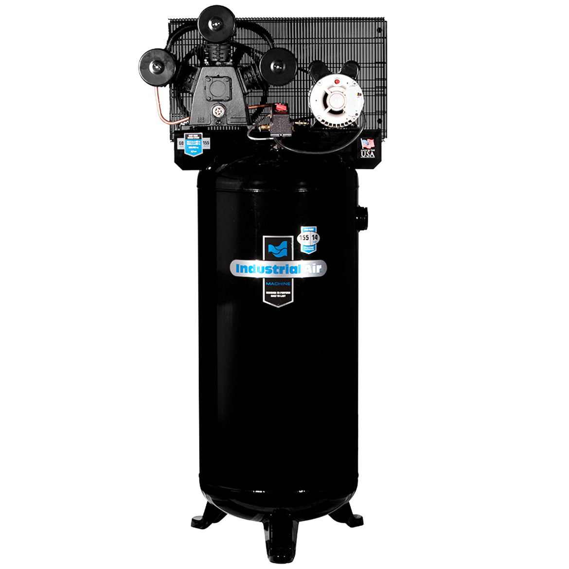 Industrial Air ILA4546065 60 Gallon Vertical Air Compressor 230V - Powerful Stationary Air Compressor for Workshops, Garages & Industrial Use