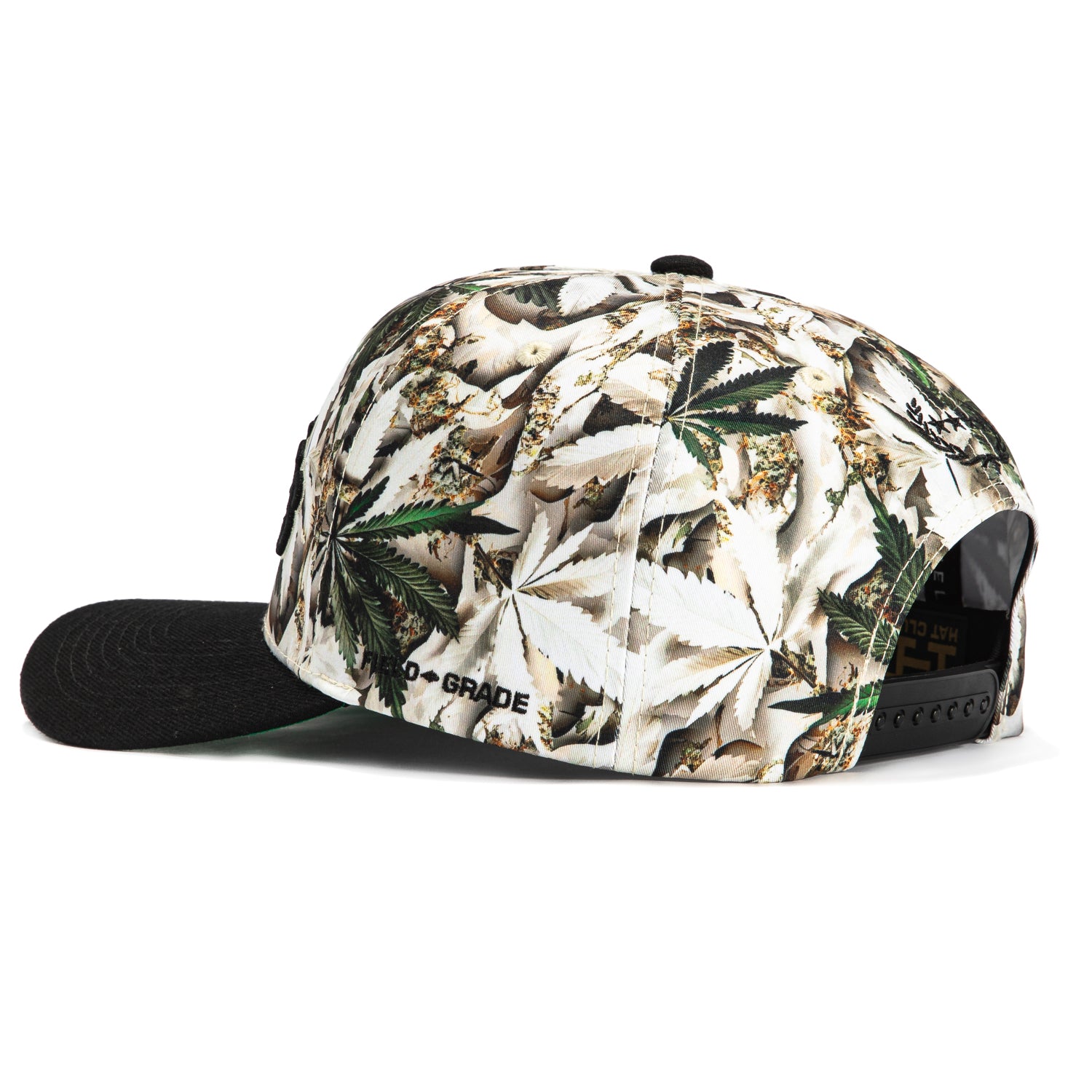 Field Grade Los Angeles Hat Club Logo Patch Snapback Hat - Realtree Camo & Black - Perfect for Outdoor Adventures, Hunting & Casual Streetwear