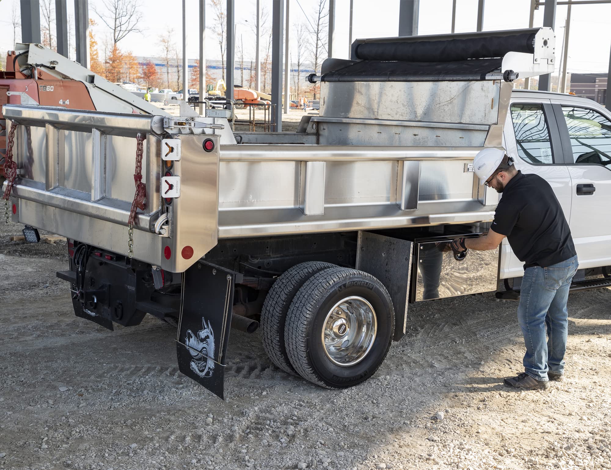 Buyers Products 1702705 Black Steel Underbody Truck Tool Box - 18x18x36 Inch, Stainless Steel Door, Made in USA | Heavy-Duty Storage Organizer for Work Trucks, Vans & Pickups | Perfect for Construction, Landscaping & Roadside Service