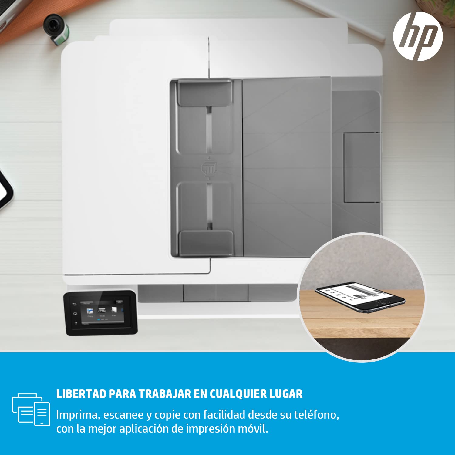 HP LaserJet Pro M283FDW Wireless All-in-One Color Printer - Fax, Scan, Copy, Print | 22ppm, 600x600dpi | 250-Sheet Capacity | Ethernet, USB, Wi-Fi | e-Print Compatible (Renewed) | Perfect for Home Office & Small Business Printing Needs