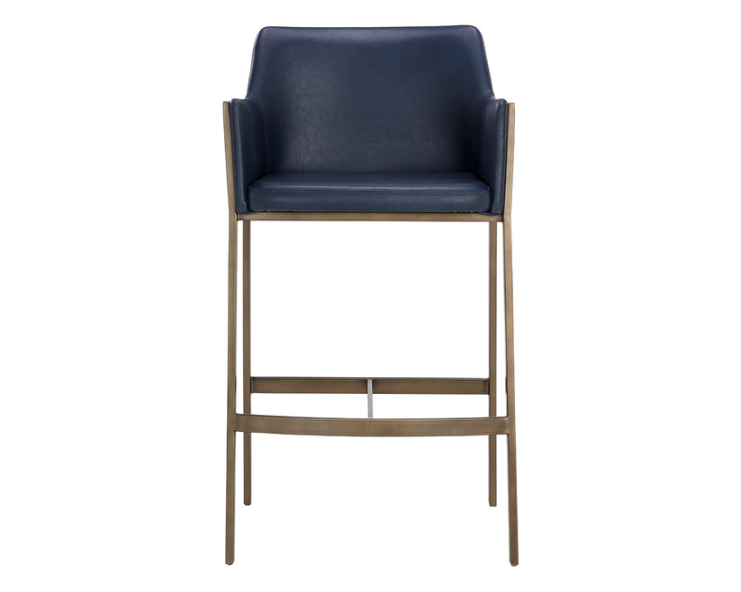 Bernadette Barstool - Modern Kitchen Counter Stool with Back Support & Swivel Base - Perfect for Breakfast Bars, Kitchen Islands & Home Decor