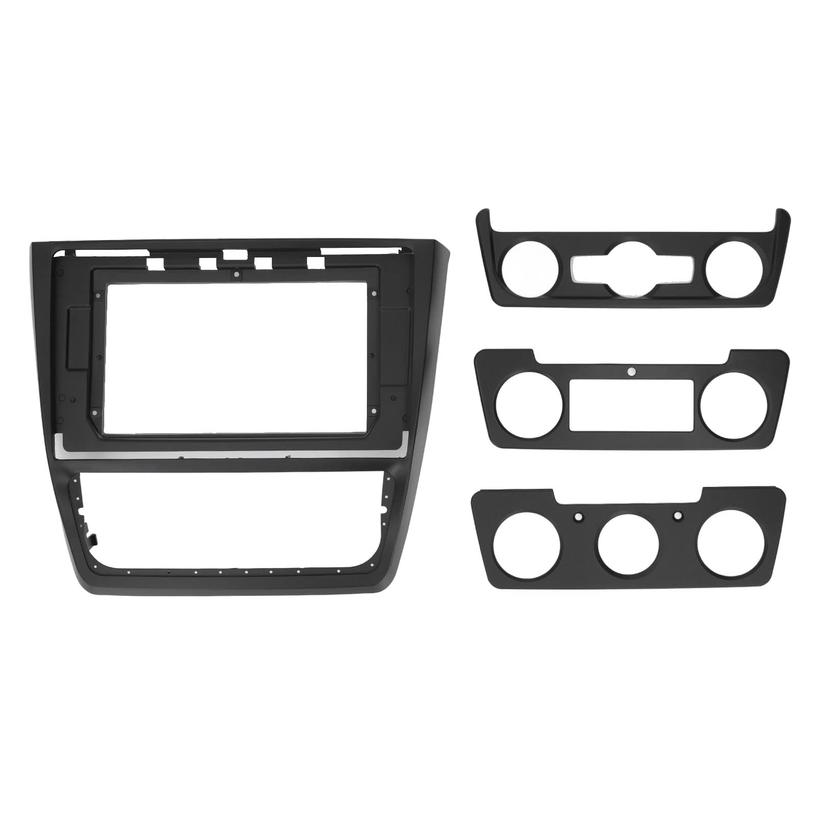 Universal Car Dash Mounting Frame Kit - ABS Seamless Dashboard Trim Panel for Navigation & Audio/Video Modification (3 Accessories Included) | Perfect for Tesla, Toyota, Honda & More - Easy Installation & Enhanced Driving Experience