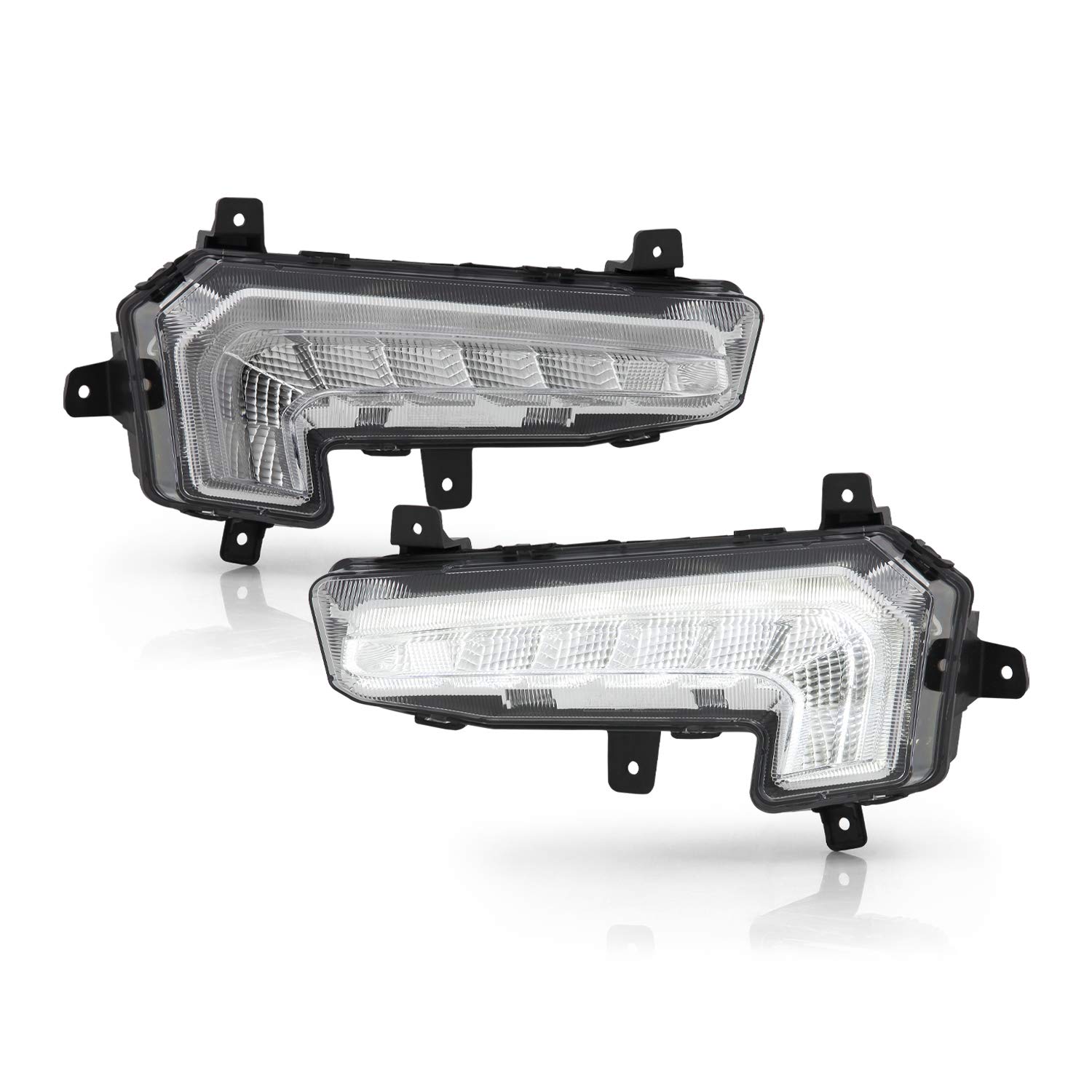 AKKON LED Fog Lights for 2016-2018 Chevy Malibu - DRL Compatible Front Bumper Driving Lamps Pair (Left Driver + Right Passenger) - Upgrade Your Night Driving Safety & Style