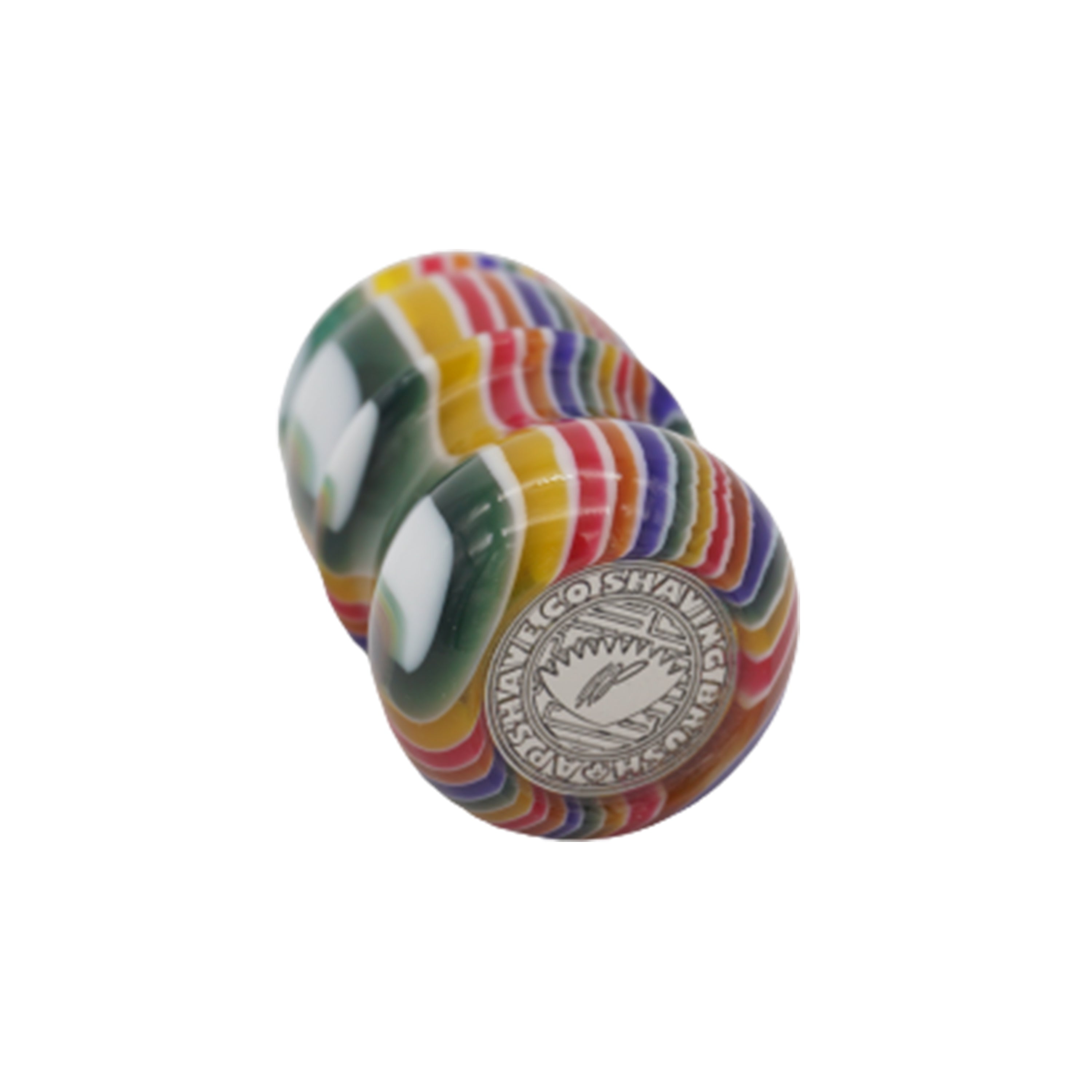 Handcrafted Candy Stripe Shaving Brush Handle - Fits 24mm & 26mm Knots - Perfect for Wet Shaving & Grooming Kits - Luxury Shaving Accessory for Men