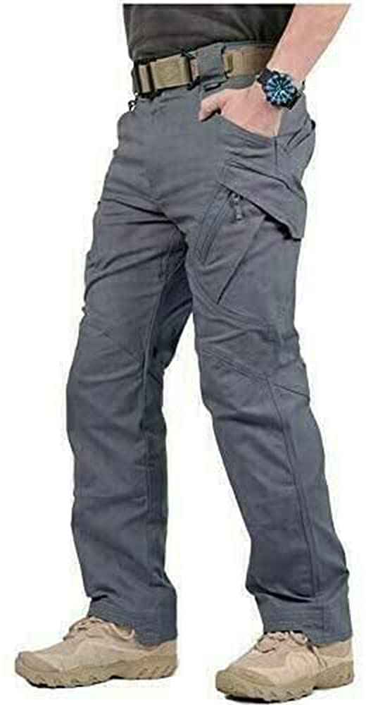 LELEBEAR Upgraded Tactical Waterproof Pants for Men - Outdoor Hiking, Camping, Fishing & Hunting Gear - Durable Water-Resistant Tactical Trousers for Adventure Enthusiasts