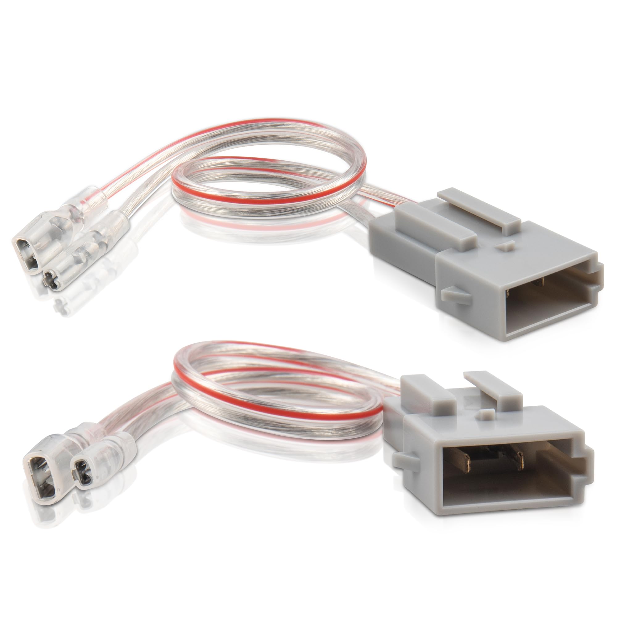 NuIth Speaker Wiring Harness Adapter - Compatible with 1992-1999 Ford F150, Explorer, Taurus, Lincoln Town Car, Mazda Miata, Mercury Cougar - Aftermarket Door Speaker Wire Plug Replacement (2 Pack) - Perfect for Car Audio System Upgrades & DIY Speaker Installations