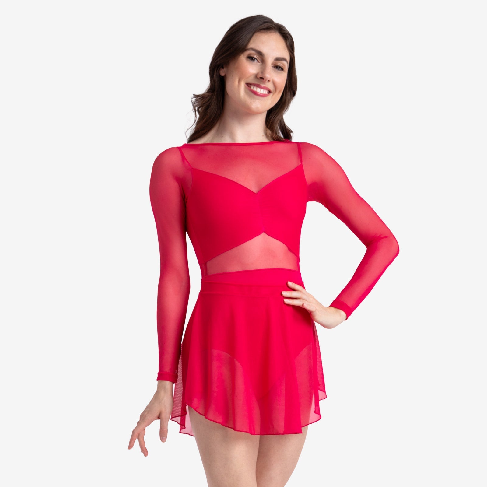 Só Dança Maria Skirt - Women's Flowy Latin Dance Skirt for Salsa, Bachata, Tango - Perfect for Dance Performances & Practice