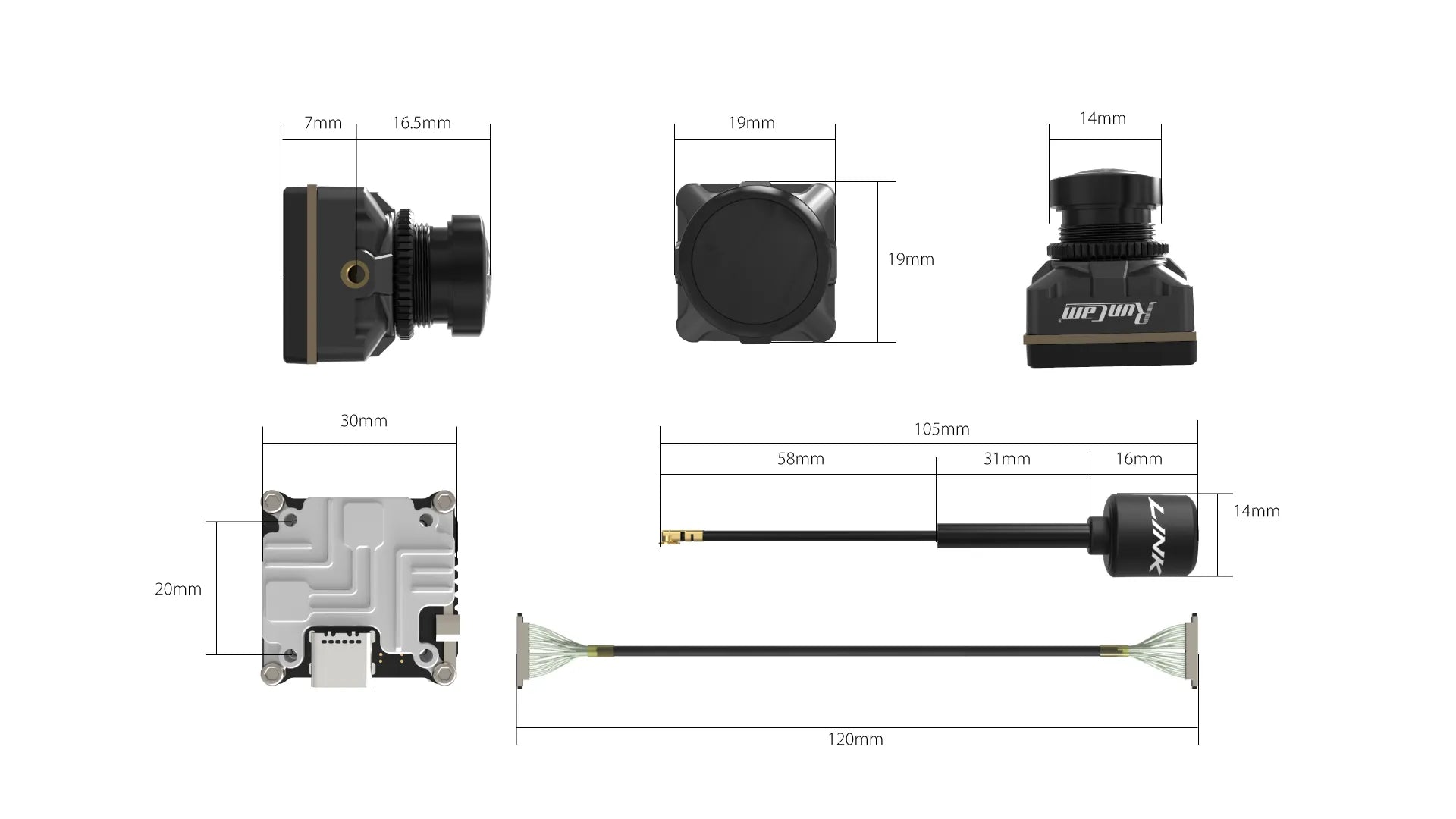RunCam Link Phoenix HD FPV Camera Kit - 1200TVL HD Video Transmission for Drones & RC Models - Perfect for Aerial Photography and Racing Drones