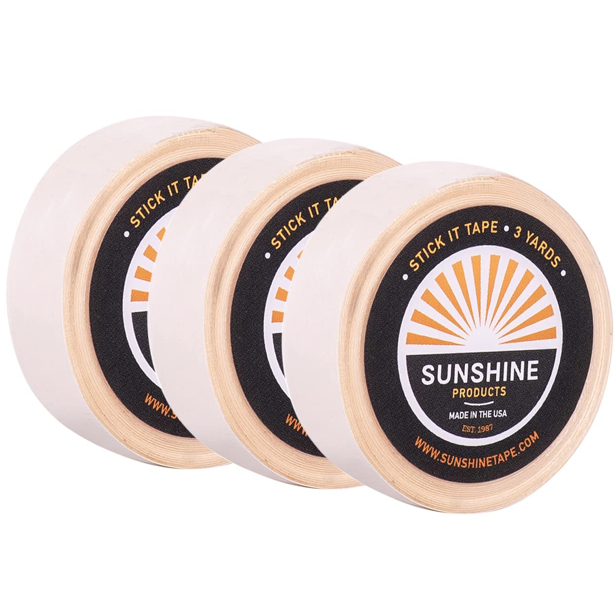 3 Pack Double Sided Medical Grade Wig Adhesive Tape - 1/2