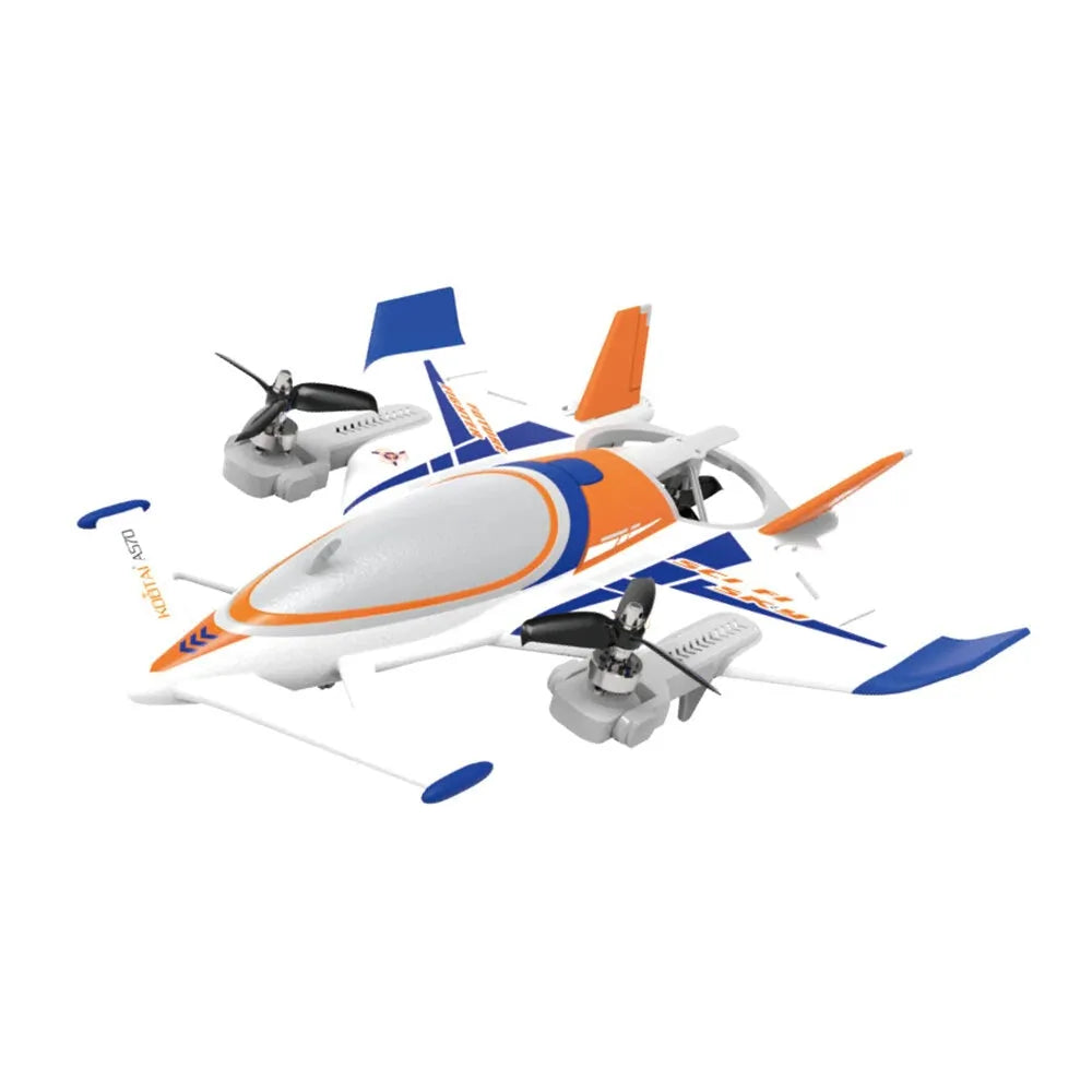 KOOTAI A570 8 Channel 3 Axis VTOL Foam RC Airplane - Long Range FPV Drone with Night Flight Mode for Aerial Photography & Outdoor Adventure