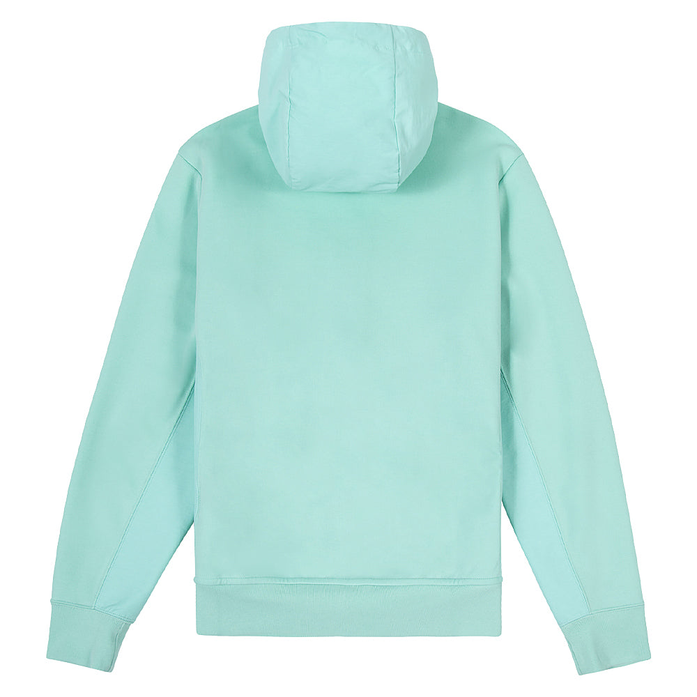 All Weather Double Knit Zip Up Hoodie for Men & Women - Lightweight Warm Fleece Jacket with Pockets, Aqua Verde - Perfect for Outdoor Activities, Hiking, and Casual Wear