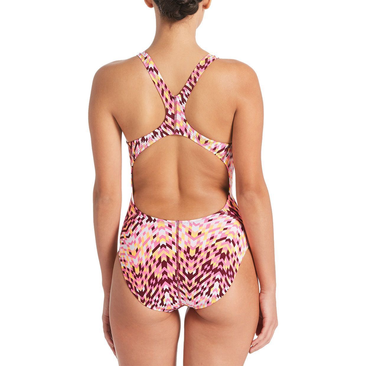 Nike Digi Arrow Powerback Women's Swimsuit - High Performance One Piece Bathing Suit for Swimming, Beach & Water Sports