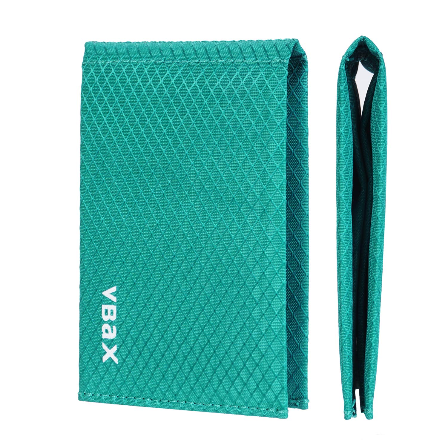 Slim RFID Blocking Bifold Wallet for Men - Waterproof Microfiber Minimalist Front Pocket Wallet Holds 10 Cards & Cash (Green) - Perfect for Travel, Daily Use & Contactless Payment Protection