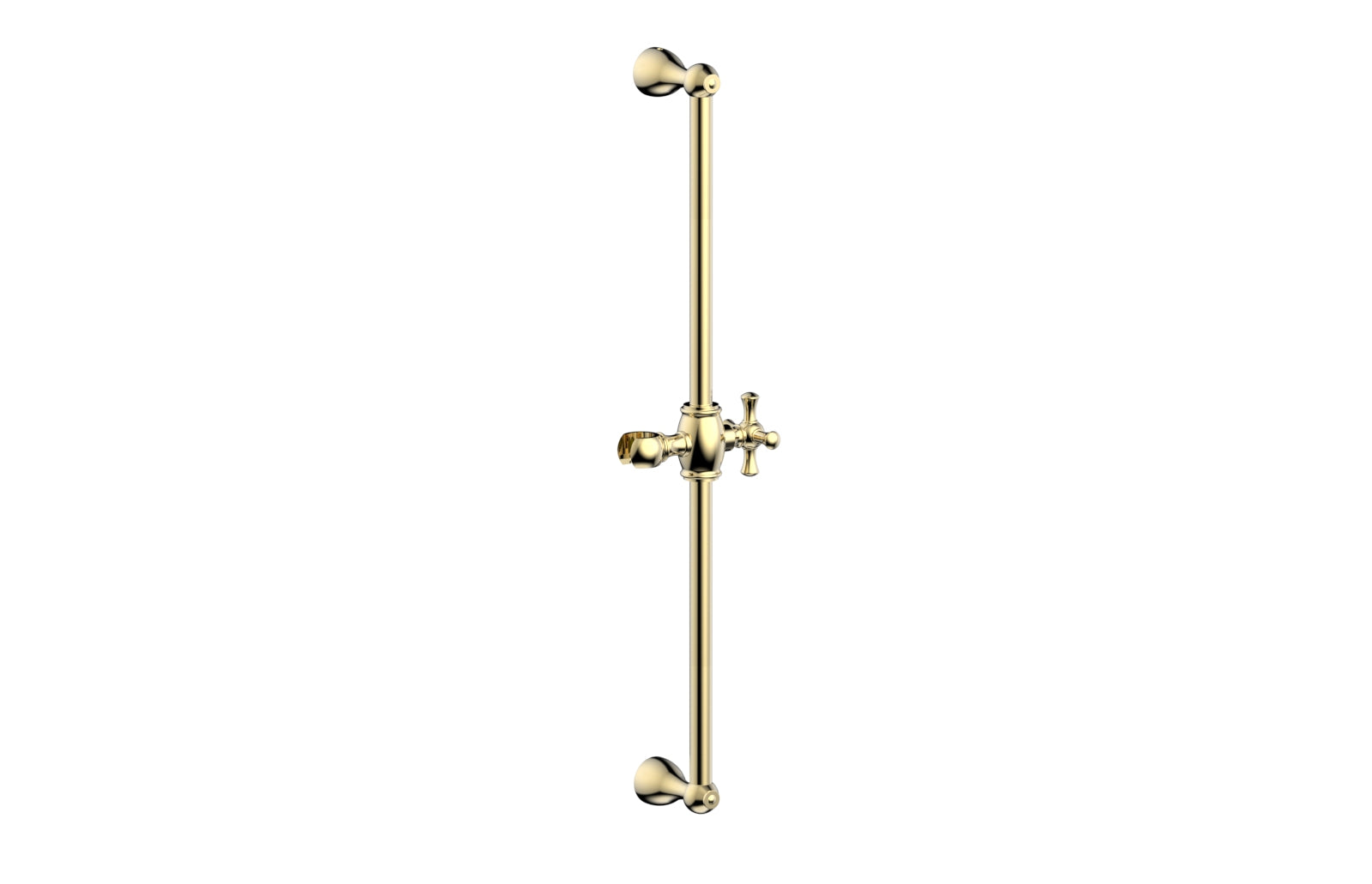 24-Inch Adjustable Slide Bar with Hook K6024 - Heavy Duty Closet Organizer for Hanging Clothes, Belts & Ties - Perfect for Bedroom, Closet & Wardrobe Organization