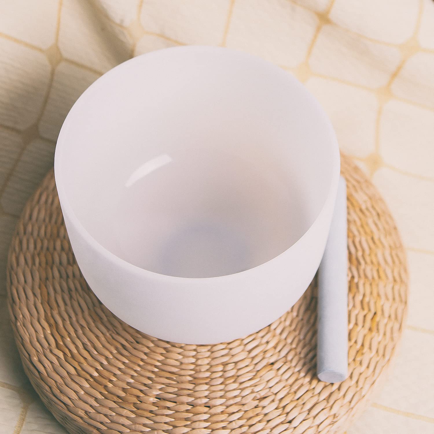 10 Inch 432Hz Crystal Singing Bowl - D Note Sacral Chakra Sound Healing Bowl with Carrying Case for Yoga, Meditation & Sound Therapy | Perfect for Relaxation, Stress Relief & Energy Balancing