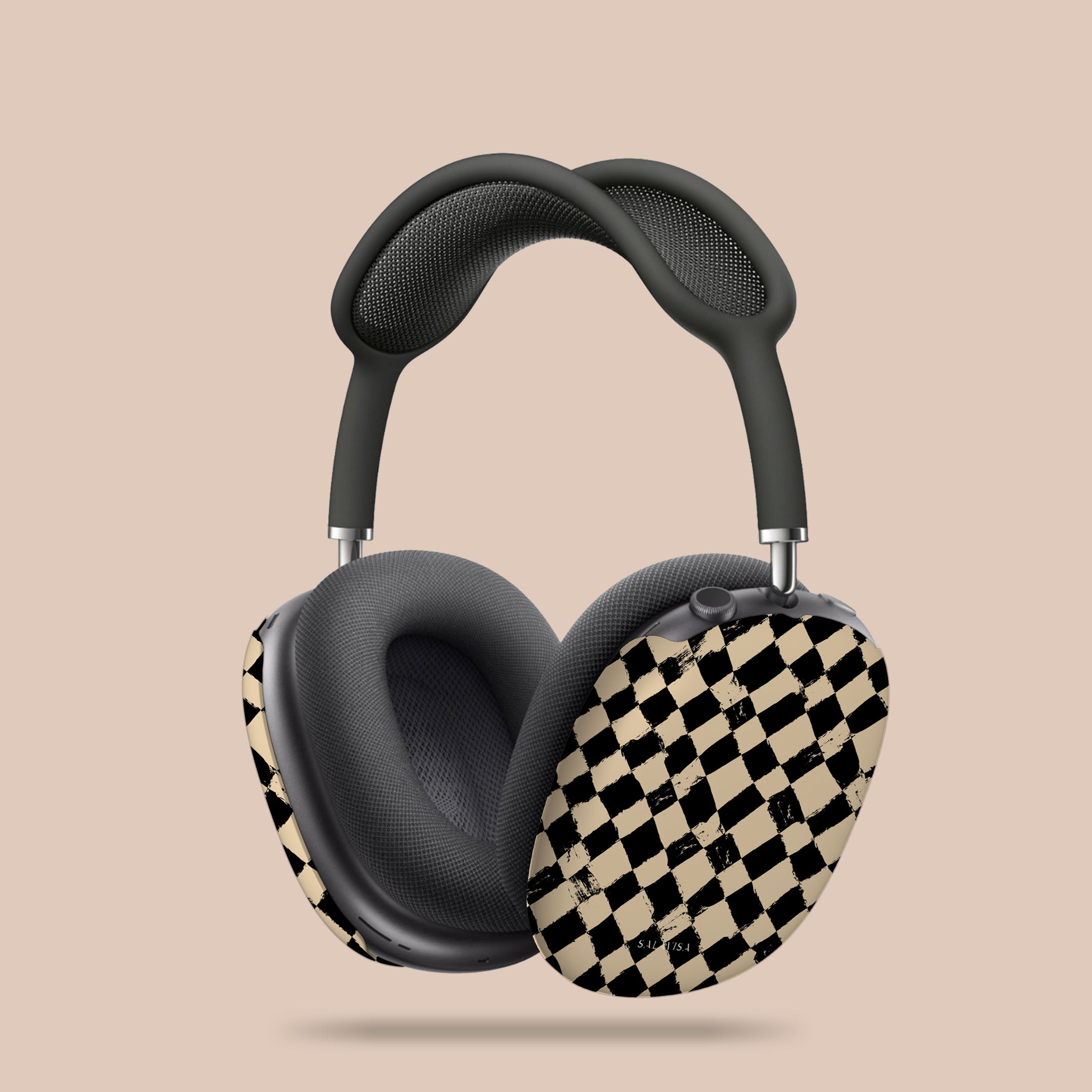 Premium AirPods Max Case with Chess Cross Design - Durable Protective Cover for Travel, Work & Daily Use