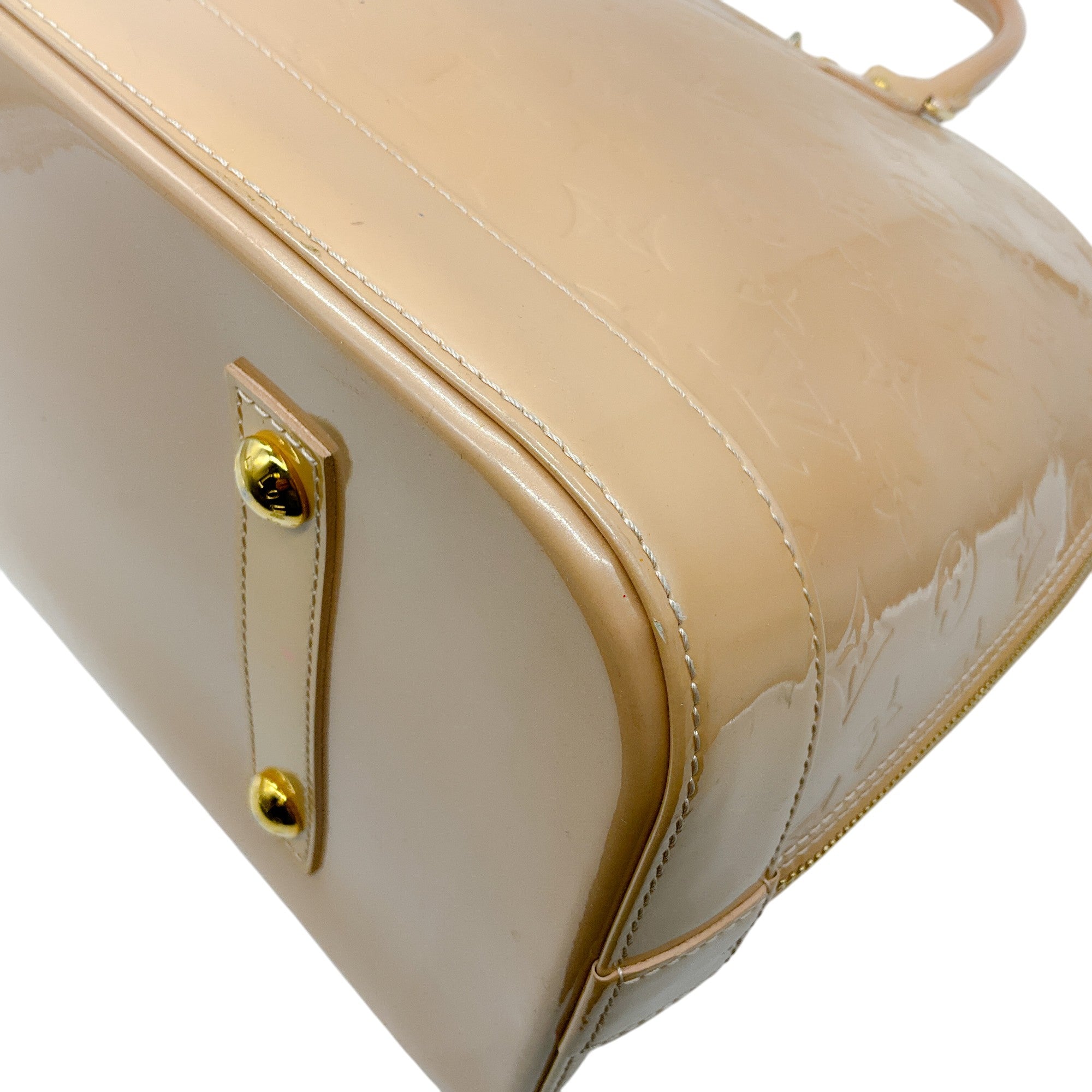 Authentic Louis Vuitton Monogram Vernis GM Alma Satchel Handbag for Women - Luxury Leather Shoulder Bag for Work, Travel & Evening Events