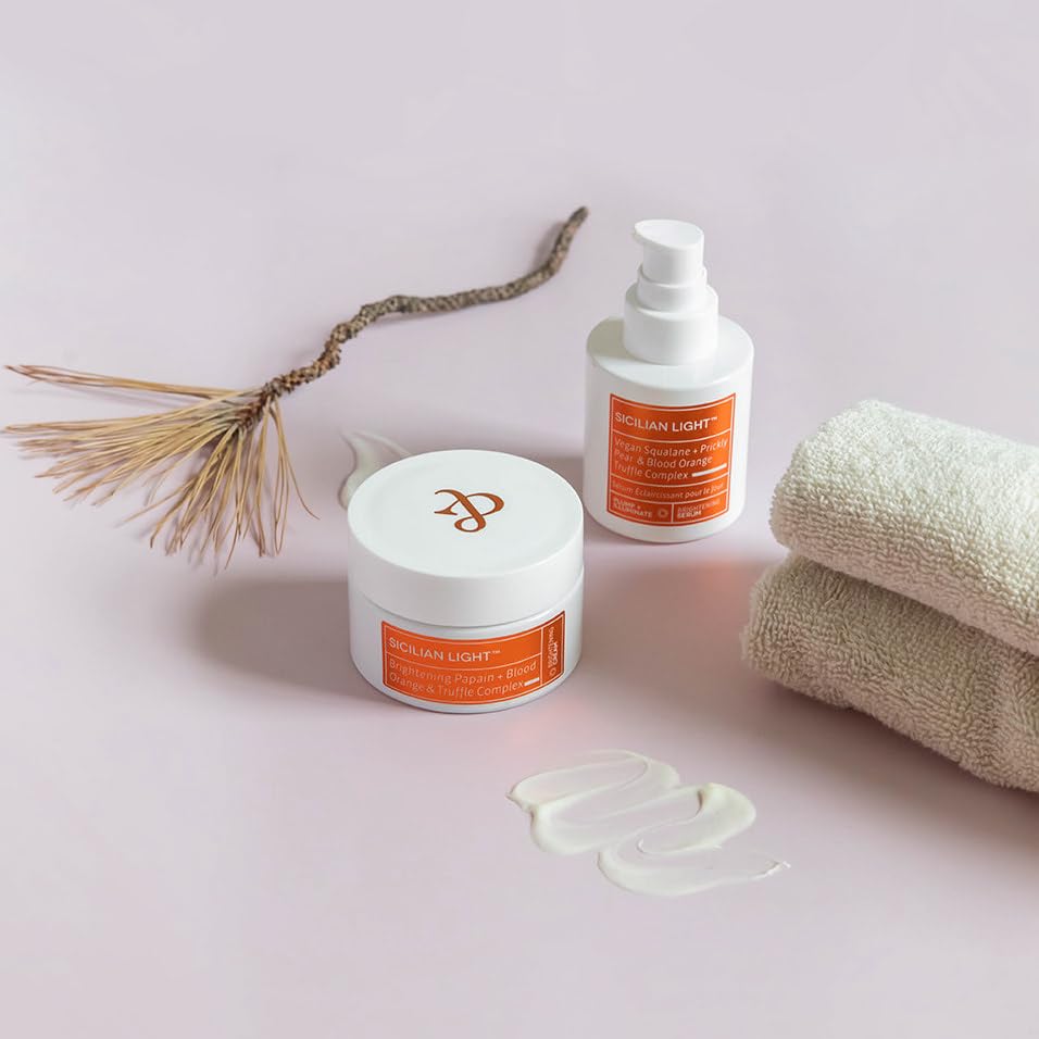 Sicilian Light Day Dreamer Retinoid & Vitamin C Serum with Truffle Complex - Anti-Aging Face Cream Duo for Glowing Skin | Day & Night Skincare Routine