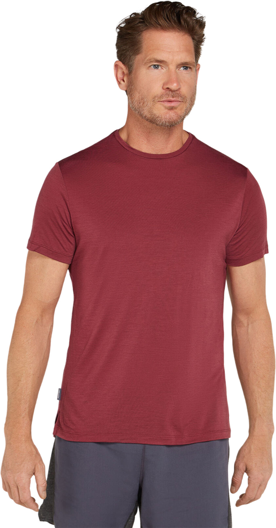 125 Cool Lite Sphere III Merino Blend Short Sleeve T-Shirt for Men - Breathable & Lightweight Performance Shirt for Hiking, Travel & Outdoor Activities