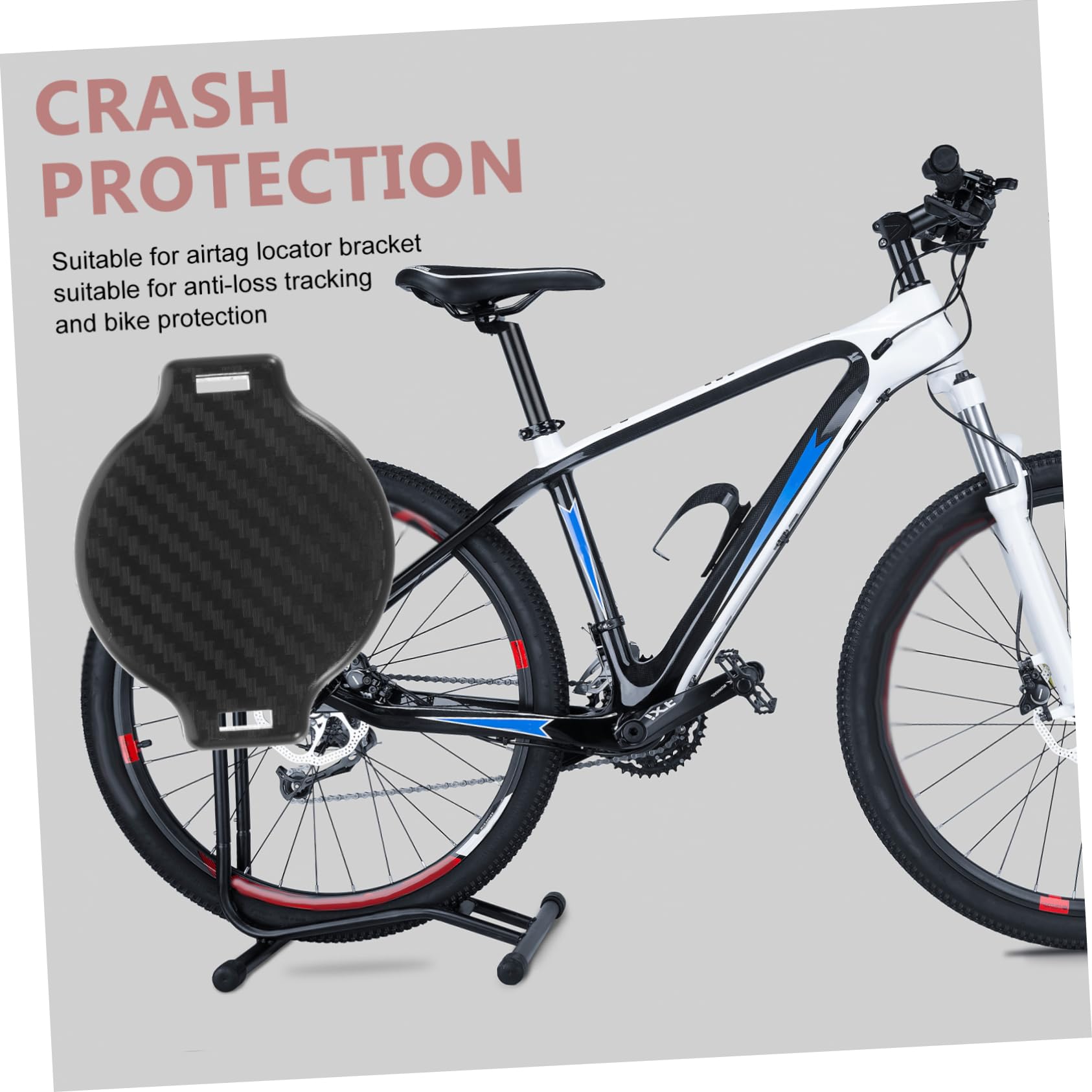 Premium Bike Saddle AirTag Holder - Durable & Easy Install GPS Tracker Mount for Cycling, Commuting & Outdoor Adventures | Homoyoyo Craftsmanship