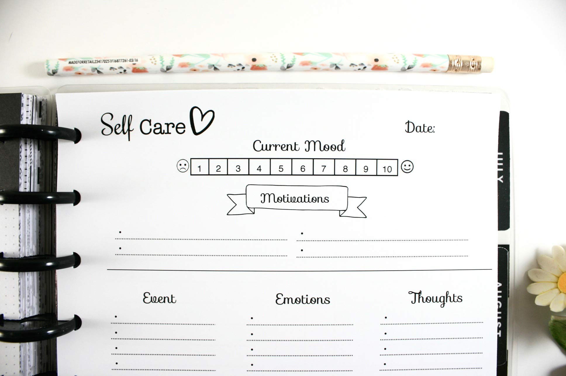 9-Disc Classic Happy Planner Self Care Inserts - Wellness Planner Refill Pages for Mental Health & Goal Tracking (Planner Sold Separately) | Perfect for Journaling, Meditation & Personal Growth