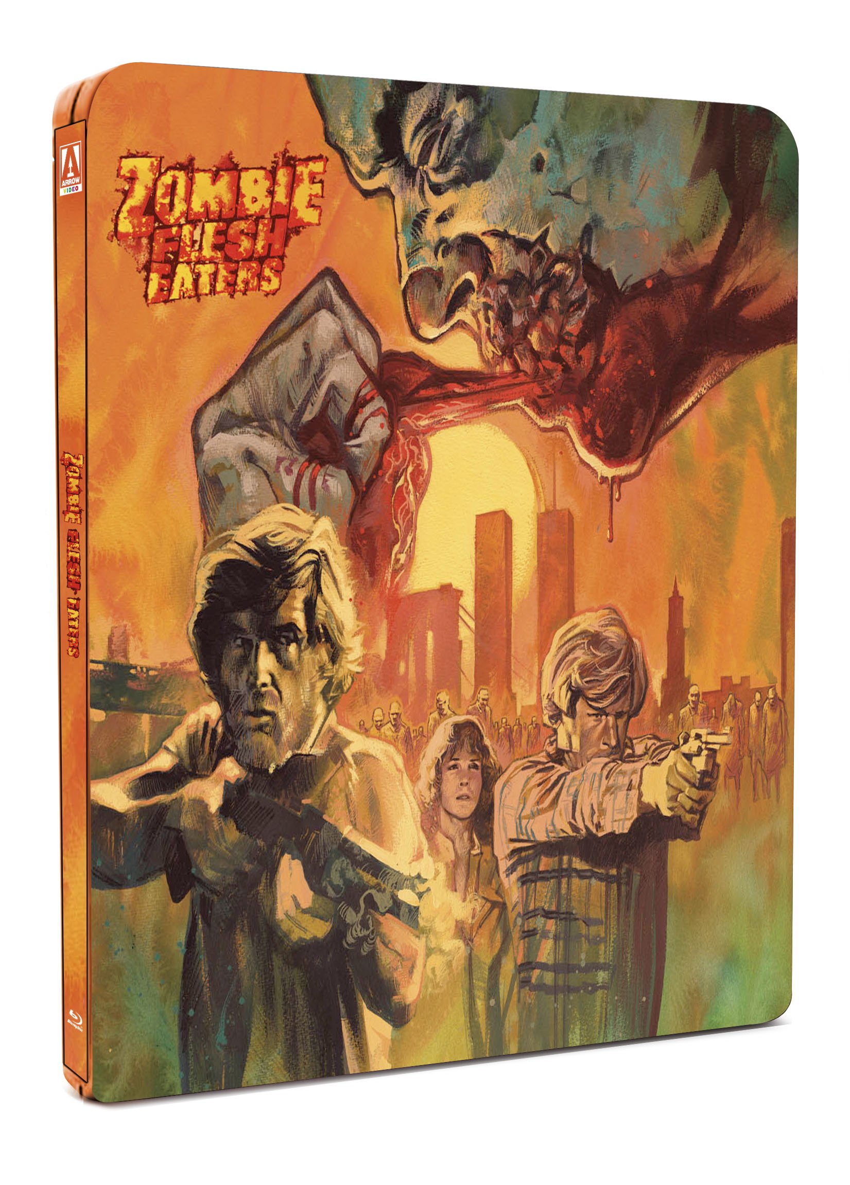 Zombie Flesh Eaters (1979) Limited Edition Steelbook Blu-ray - Uncut UK Import Region B 2-Disc Set | Horror Movie Collection for Halloween & Cult Film Nights