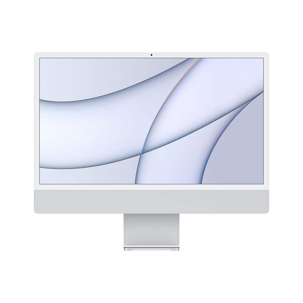 Apple iMac 24-inch with Retina 4.5K Display - M1 Chip, 8-Core CPU, 7-Core GPU, 256GB SSD (Silver) - Perfect for Home Office, Graphic Design & Video Editing