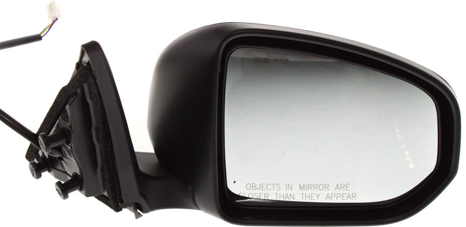 Kool Vue Power Heated Side Mirrors for Nissan 370Z 2009-2020 - Driver & Passenger Side, Paintable Replacement - Perfect for Winter Driving & Enhanced Visibility
