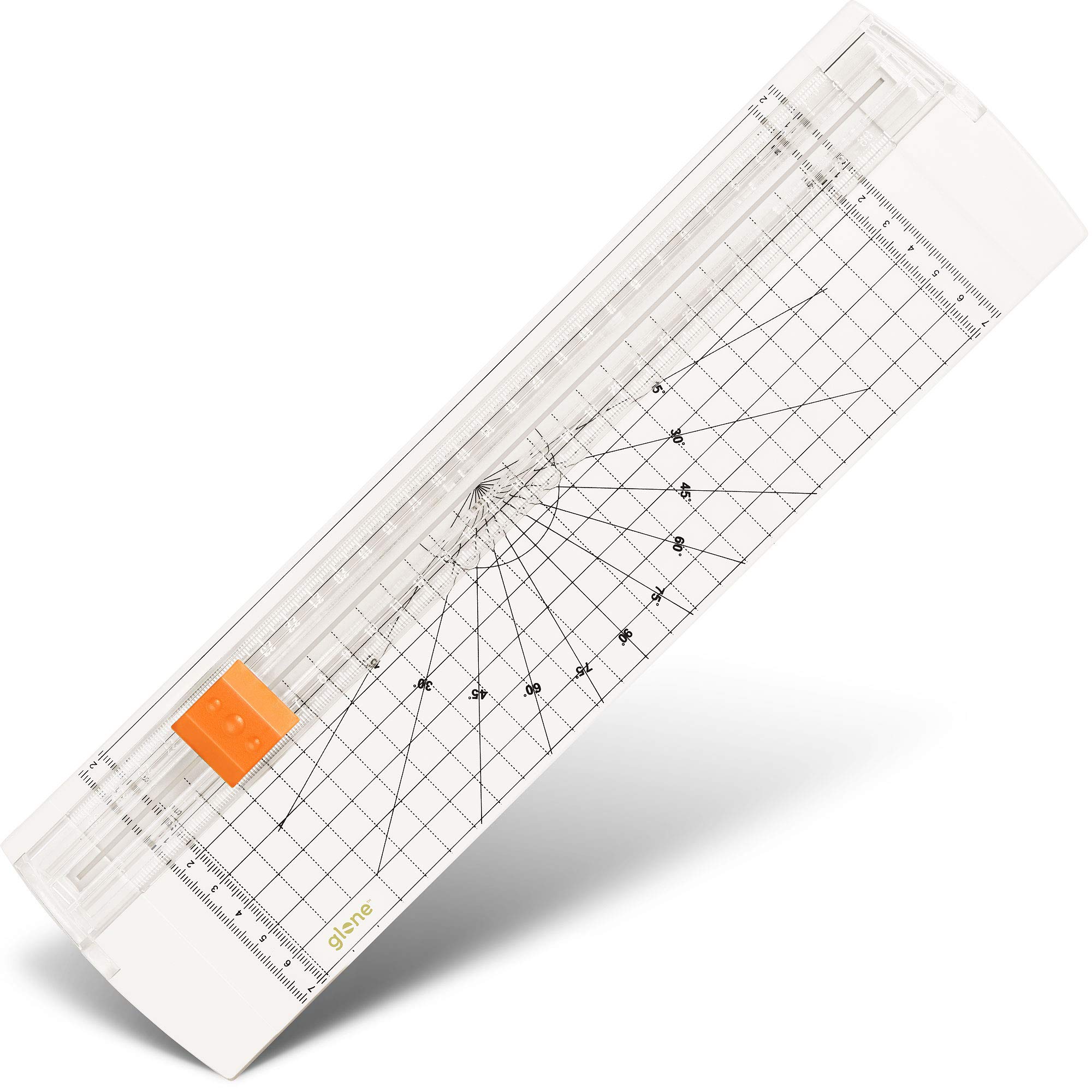 Glone 12 Inch Paper Trimmer - A4 Size Paper Cutter with Automatic Safety Guard for Coupons, Craft Paper & Photos (Off White) | Perfect for Scrapbooking, Office Use & Photo Cutting