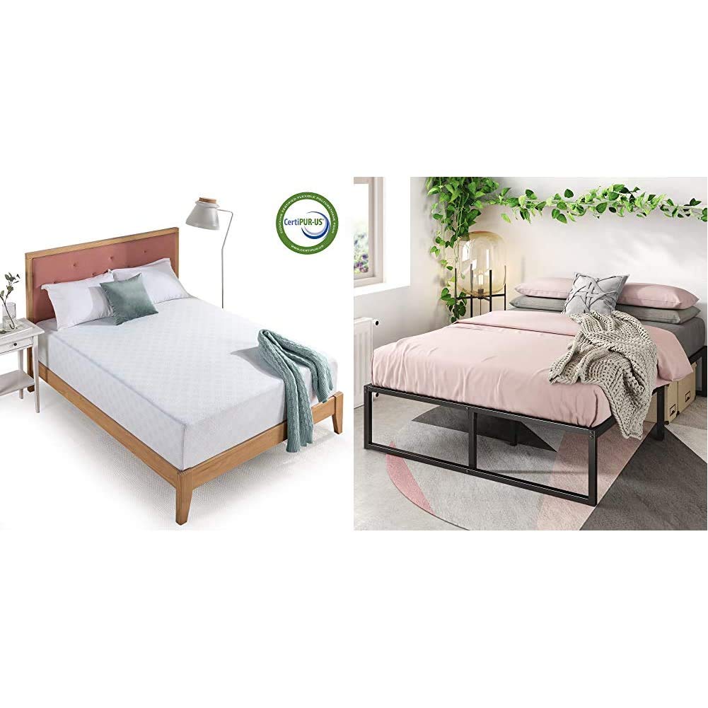 Zinus 12 Inch Gel-Infused Green Tea Memory Foam Mattress - Full Size, Cooling & Pressure Relief for Better Sleep | Perfect for Bedrooms, Guest Rooms & Dormitories