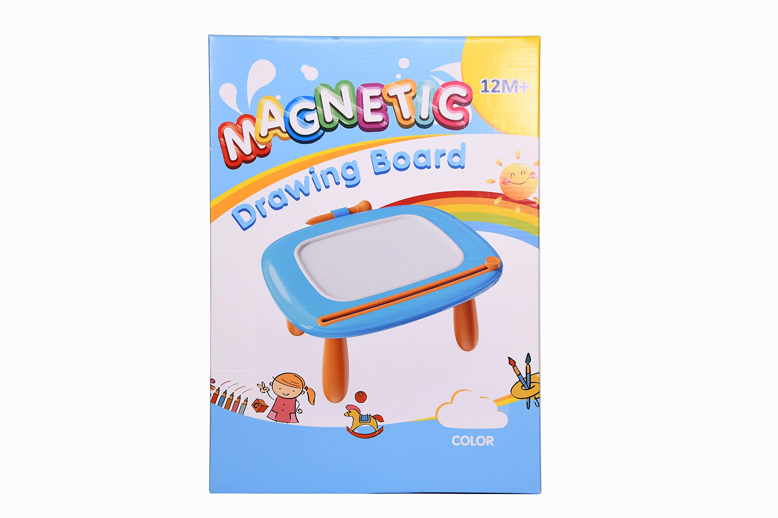 Magnetic Drawing Board for Toddlers 1-3 - Educational Sensory Toy for Birthday & Christmas Gifts - Green