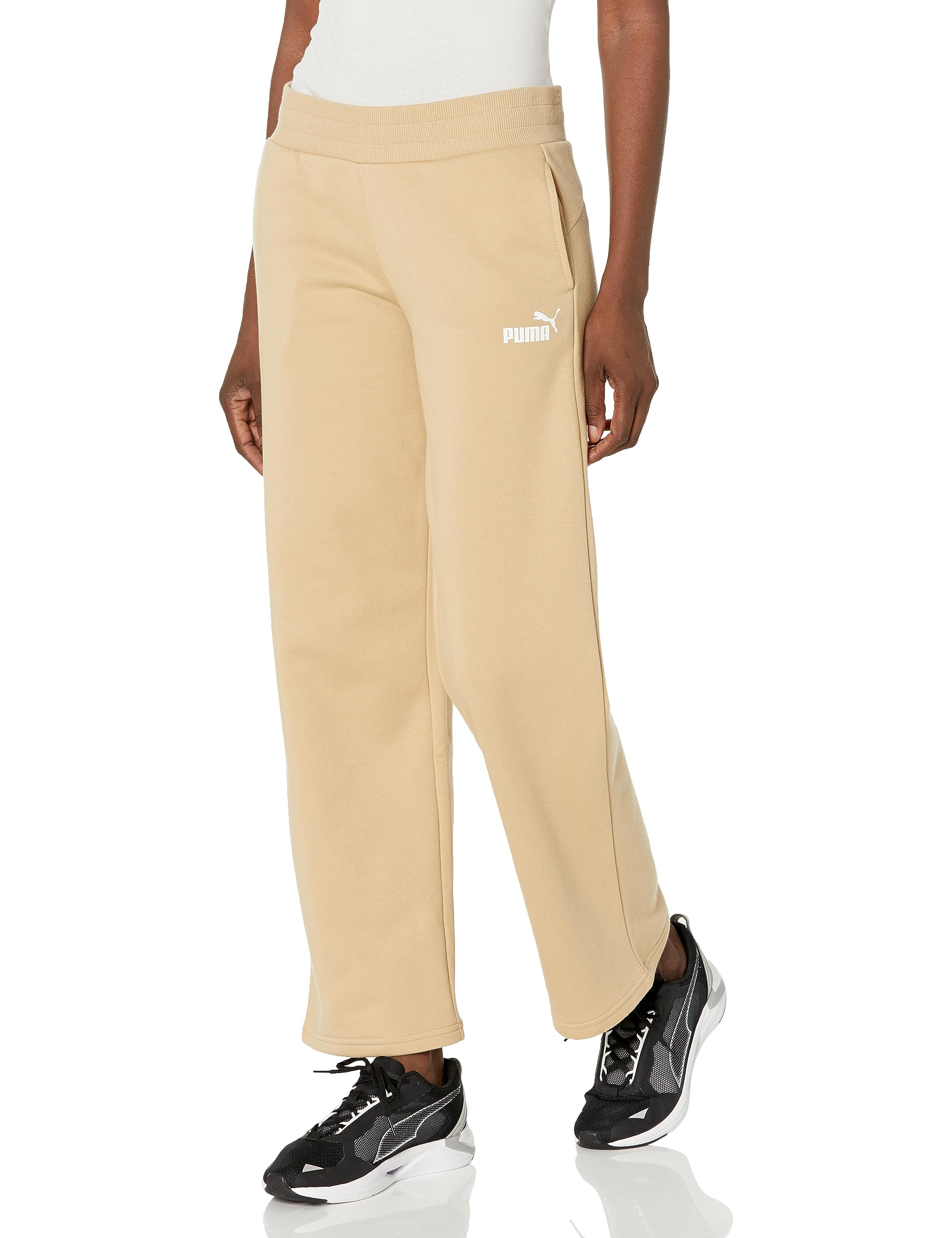 PUMA Women's Fleece Joggers - Soft Straight Leg Sweatpants for Lounge & Workout | Comfortable Casual Pants for Yoga, Running & Home Wear