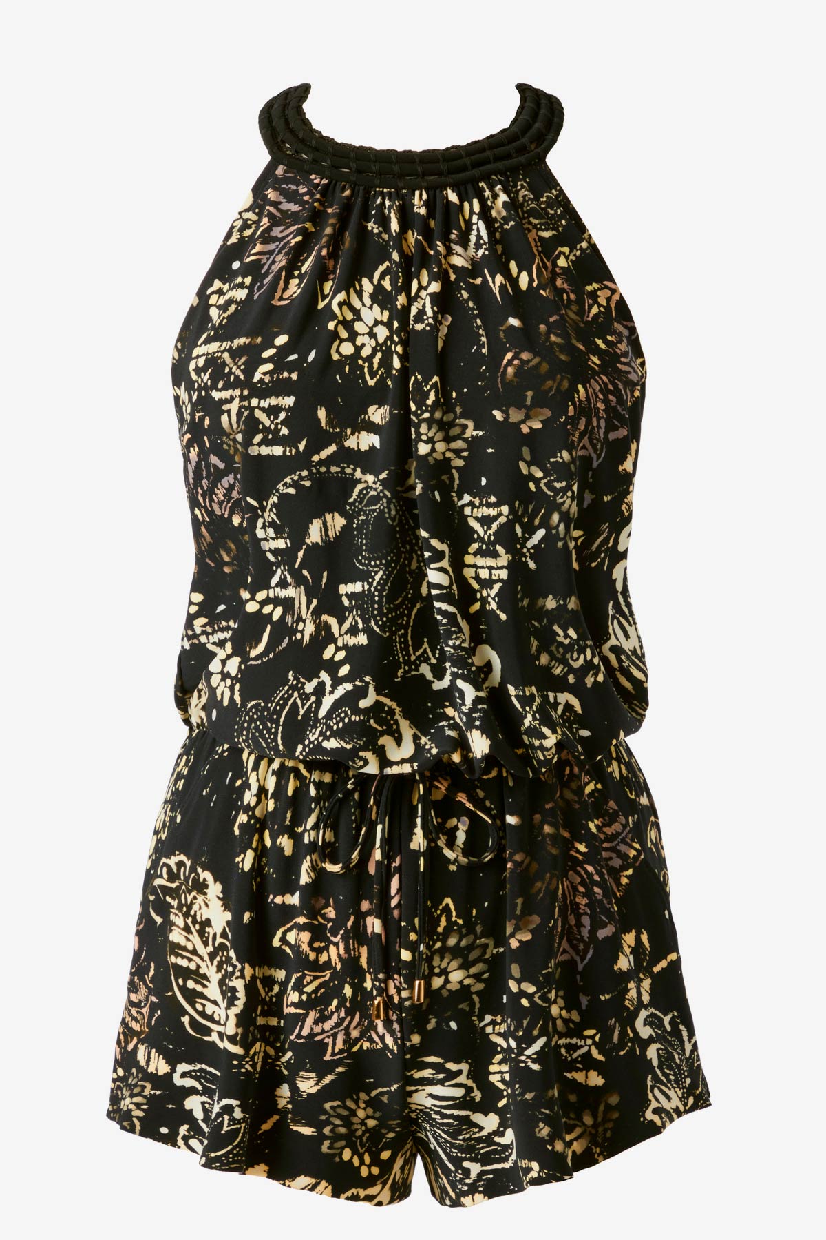 Stylish Piper Romper in Balinese Print - Perfect for Summer Outings, Beach Vacations & Casual Wear