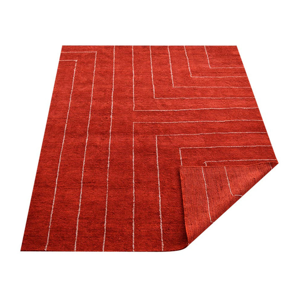 Handmade Ethos Hand Knotted Wool Rug - Bohemian Style Area Rug for Living Room, Bedroom & Home Decor | Soft & Durable Floor Covering for Cozy Spaces