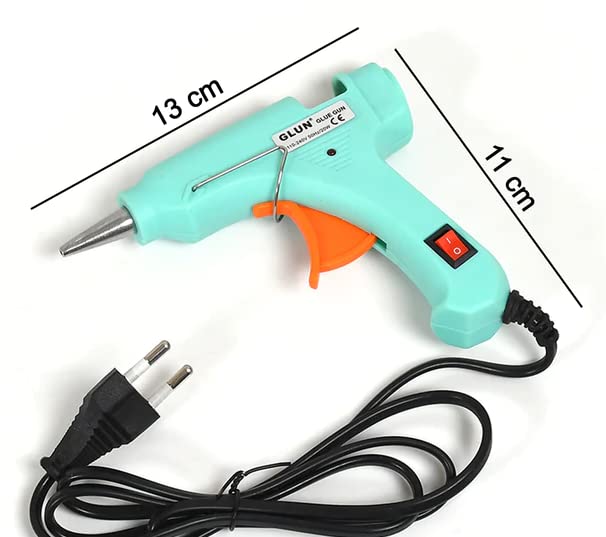 Qwid 20W Hot Melt Glue Gun with On/Off Switch - Fast Heating Craft Glue Gun for DIY Projects, Home Repairs, Scrapbooking & Arts & Crafts (Pack of 1)