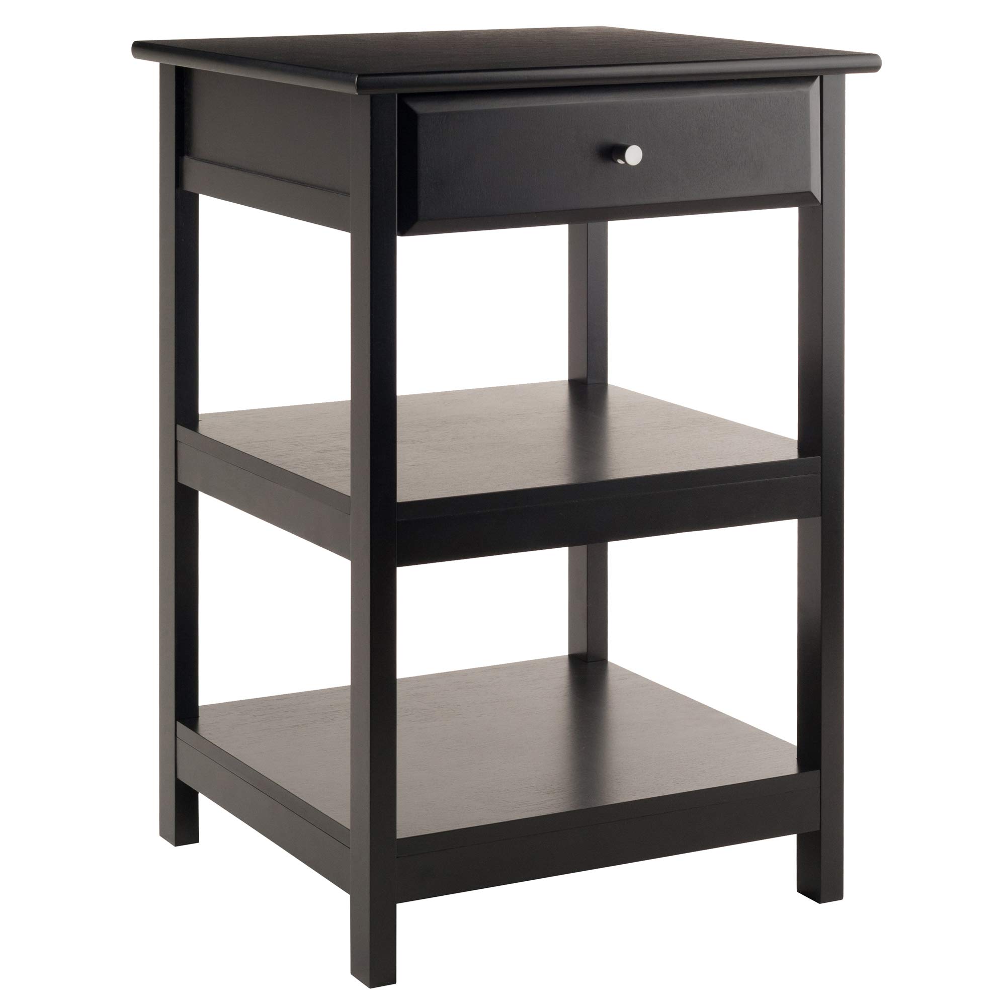 Winsome Delta Printer Stand Black - Adjustable Home Office Desk Organizer for Printer, Scanner & Supplies | Perfect for Small Spaces & Workspaces