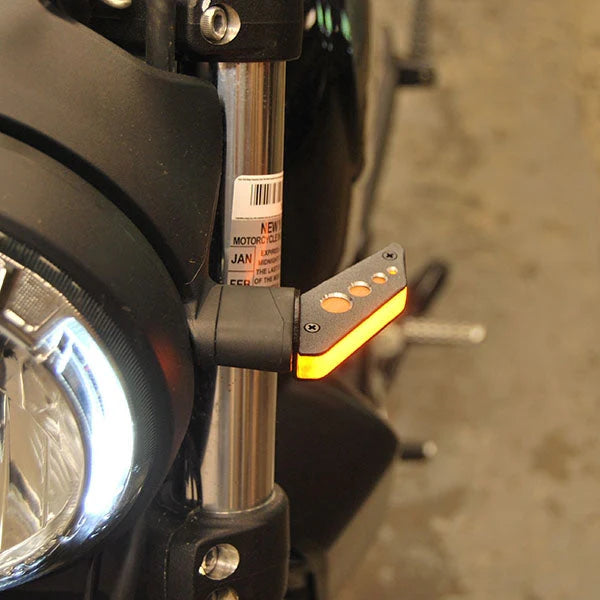 Ducati Scrambler Cafe Racer Sixty2 Desert Sled LED Front Turn Signals - Motorcycle Indicator Lights for Enhanced Visibility & Safety - Perfect for Urban Commuting & Off-Road Adventures
