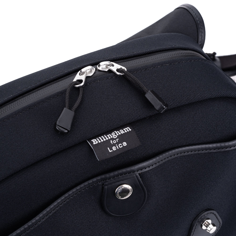 Billingham SL2 Camera Bag - Double Black - Waterproof & Durable DSLR/SLR Shoulder Bag for Photographers - Perfect for Travel, Hiking & Outdoor Photography