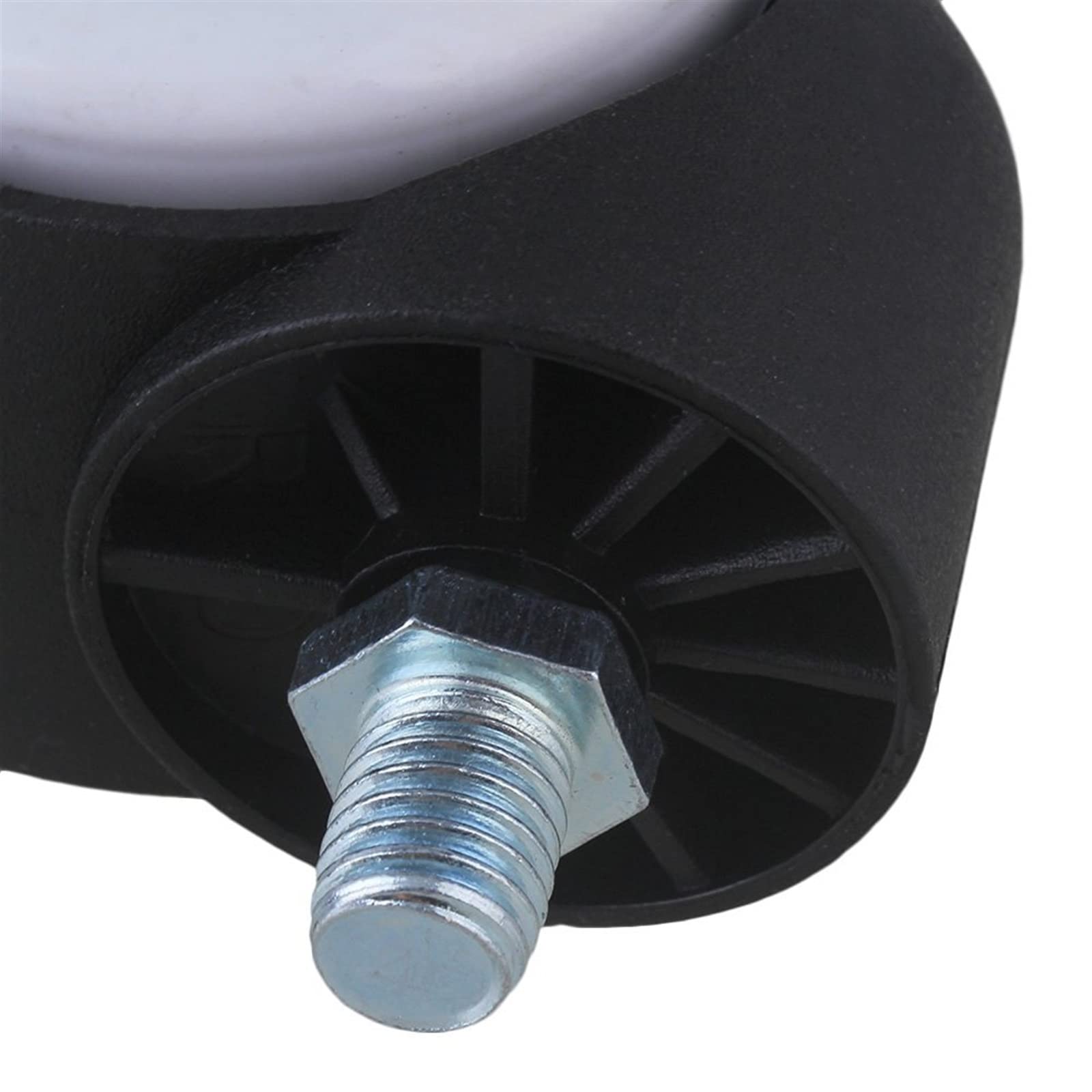 BROHN Swivel Caster Wheels for Office Chairs, Furniture Replacement Wheels, Threaded Stem Casters for Sofa Beds, Storage Shelf Wheels - Pack of 5 | Smooth Rolling for Home Office, Living Room & Bedroom Furniture