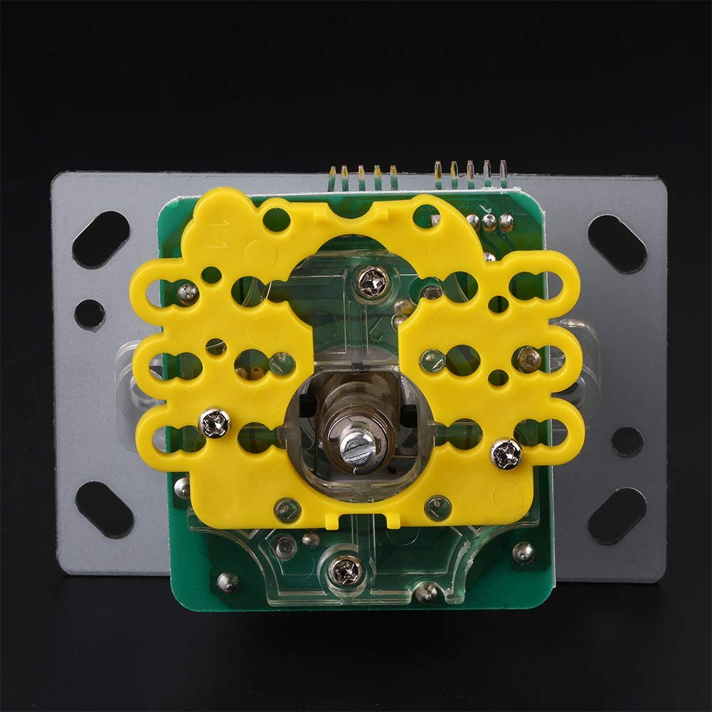 HEEPDD LED Colorful Illuminated Joystick - Switchable 4/8 Way, High Precision, Durable USB Arcade Controller for Windows - Perfect for Retro Gaming and Home Arcade Setups