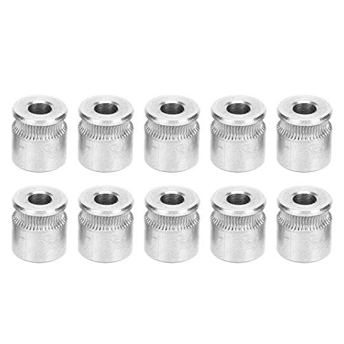 10Pcs Stainless Steel Concave Gears for 3D Printer Crimping Wheels - Silver White 3D Printer Parts & Accessories | Perfect for DIY 3D Printing Projects & Machine Maintenance