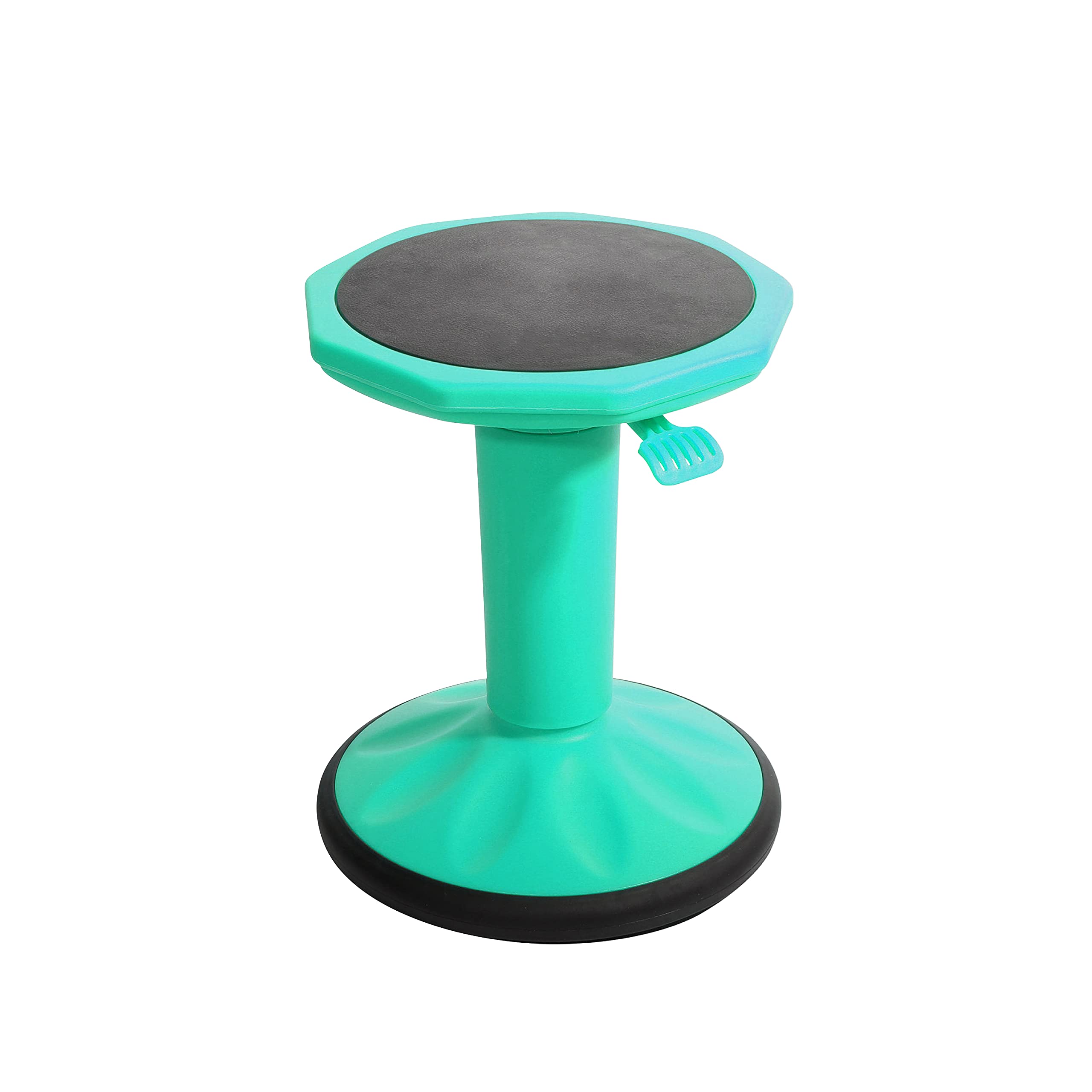 Pearington SitFree Height Adjustable Wobble Stool - Ergonomic Active Seating Chair for Kids & Adults - Perfect for School, Office & Home Use - Teal Blue Flexible Stool for Better Posture & Focus