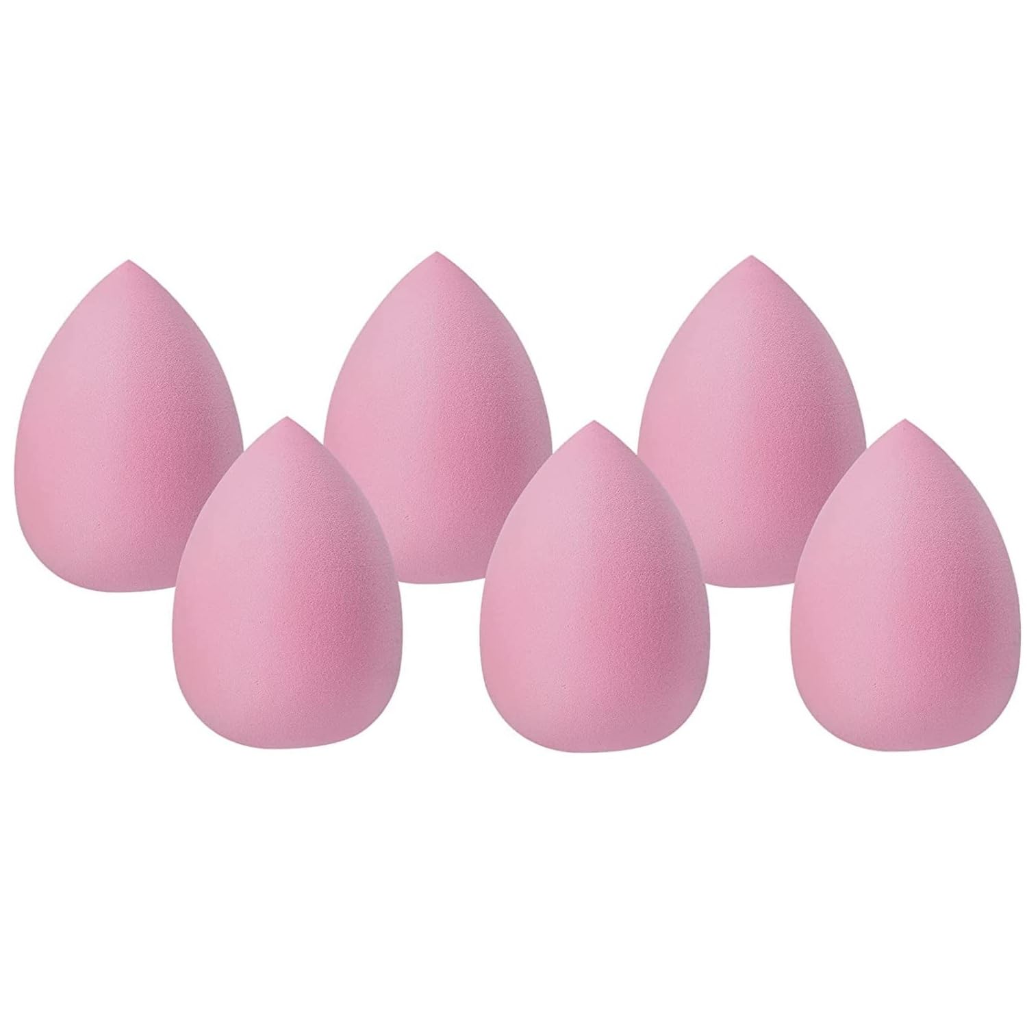 Beautiflame 6-Piece Multicolor Makeup Sponge Set - Soft Loose Blender Puff for Flawless Foundation & Concealer Application - Perfect for Everyday Makeup, Travel & Professional Use