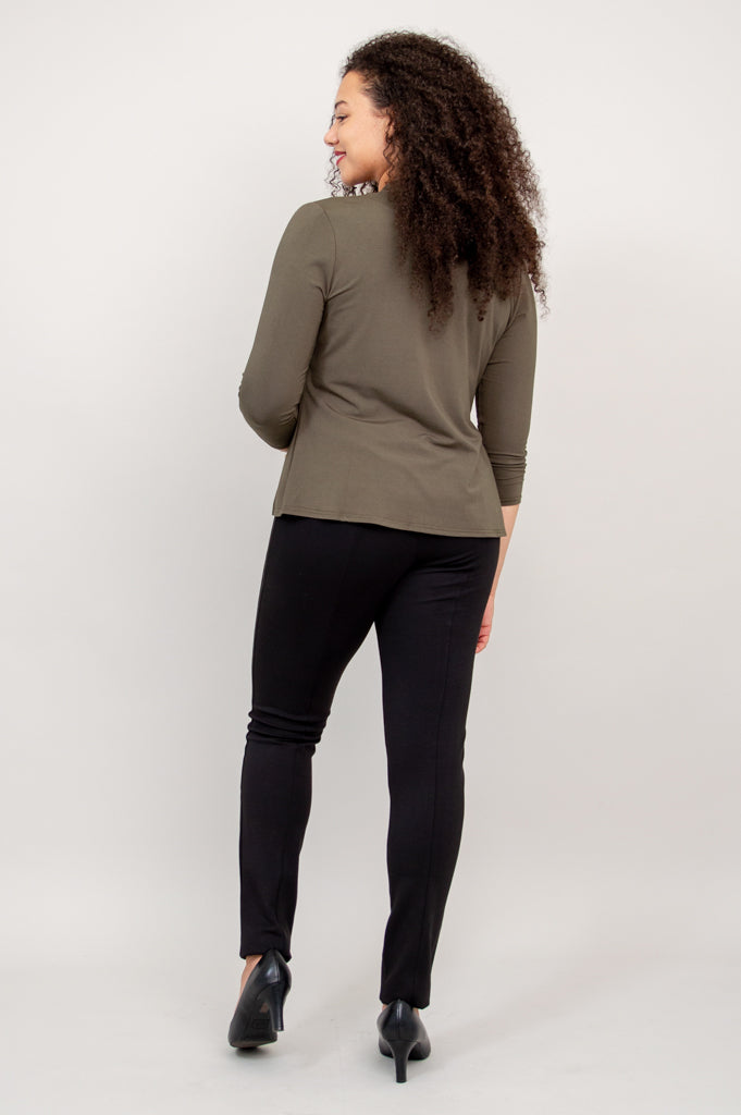 Kathy Women's Lightweight Khaki Jacket - Soft Bamboo Fabric for Comfort & Style - Perfect for Casual Outings, Travel & Layering