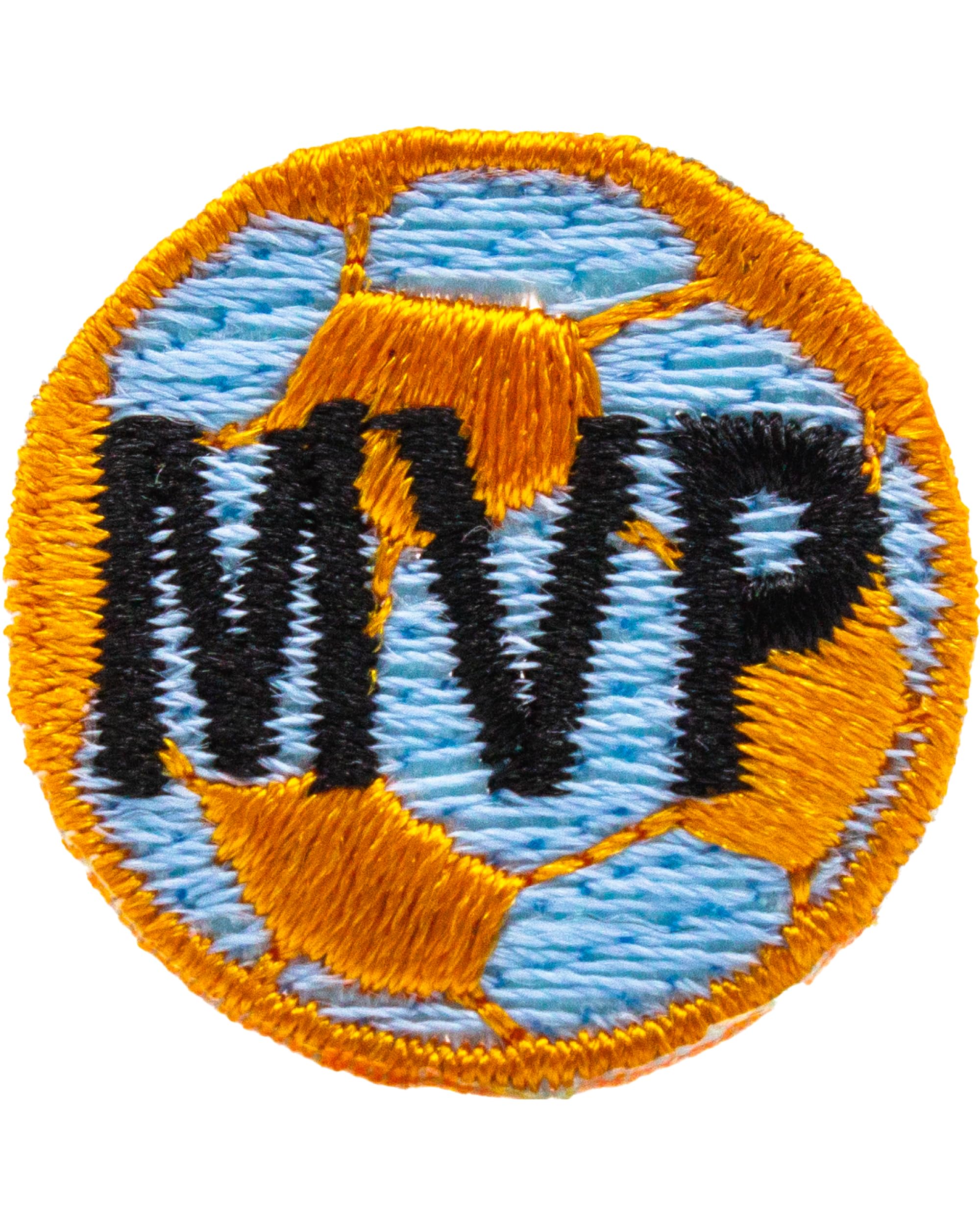1 Inch Embroidered MVP Iron-On Soccer Award Patches - Custom Sports Recognition Badges for Jerseys, Trophies & Team Apparel