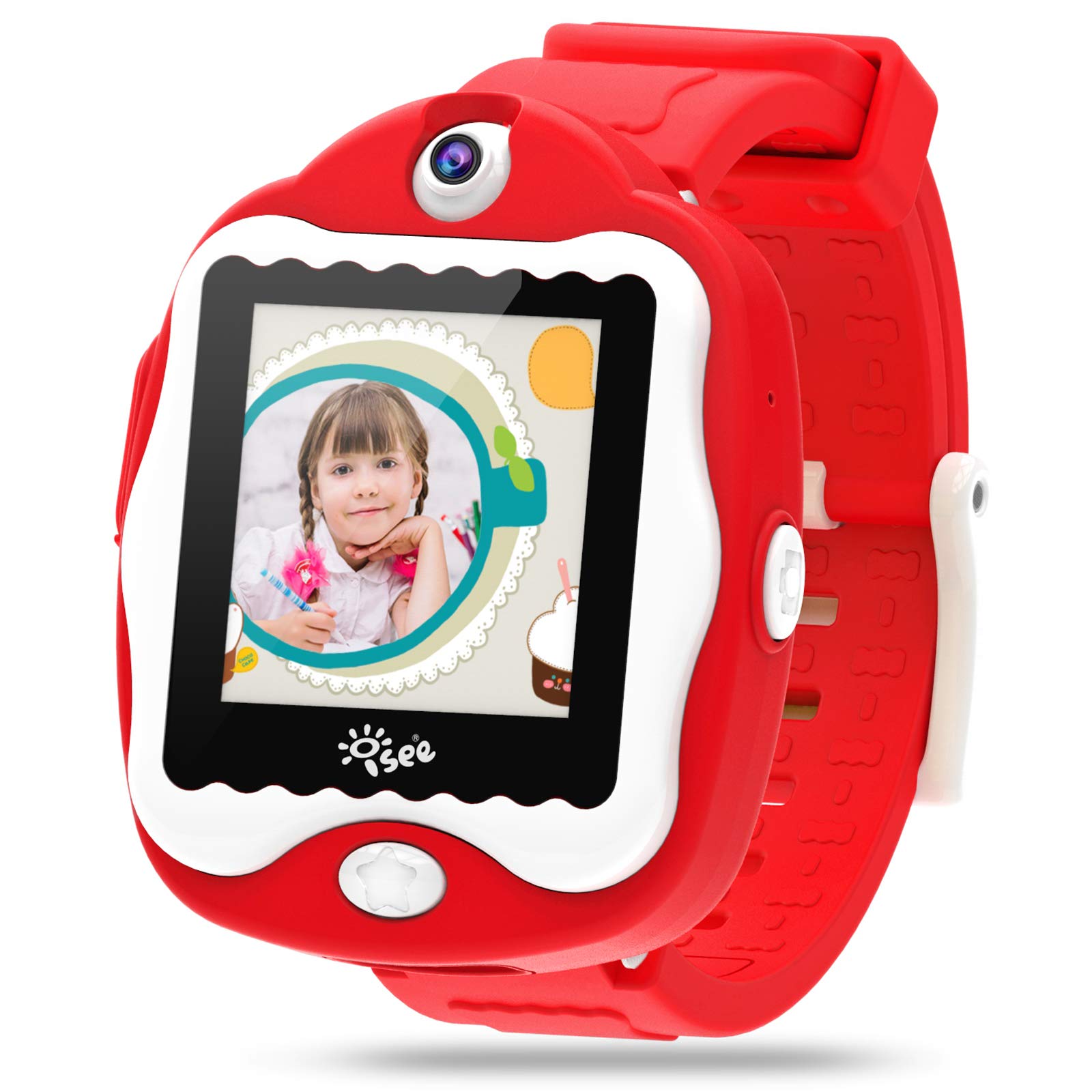 Best Kids Smart Watch with Games & Selfie Camera - Waterproof GPS Tracker for Boys & Girls Ages 4-12 - Perfect Birthday Gift for Outdoor Play & School Safety (Blue)